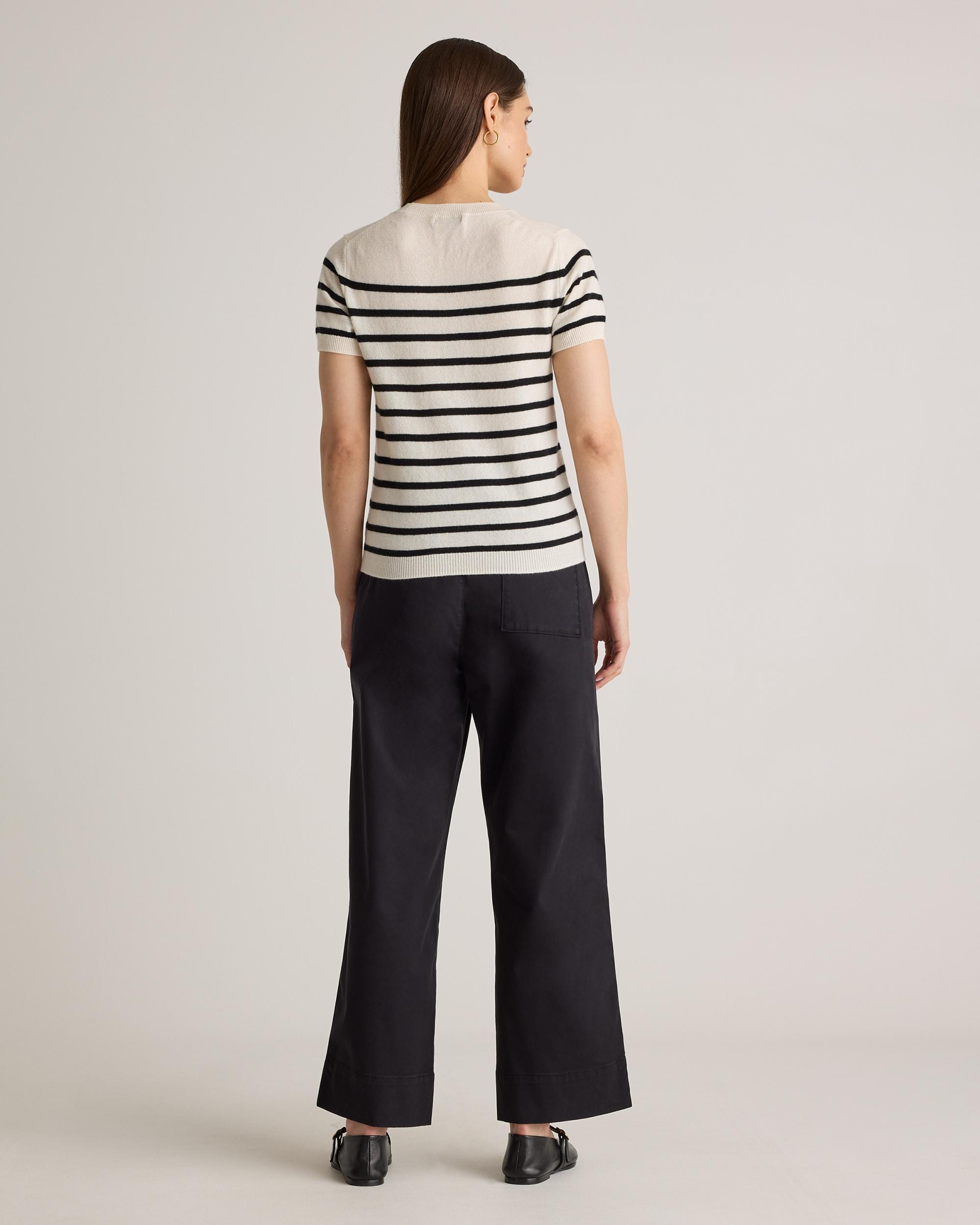 Quince | Women's Organic Stretch Cotton Wide Leg Chino Pants Organic Cotton Product Image