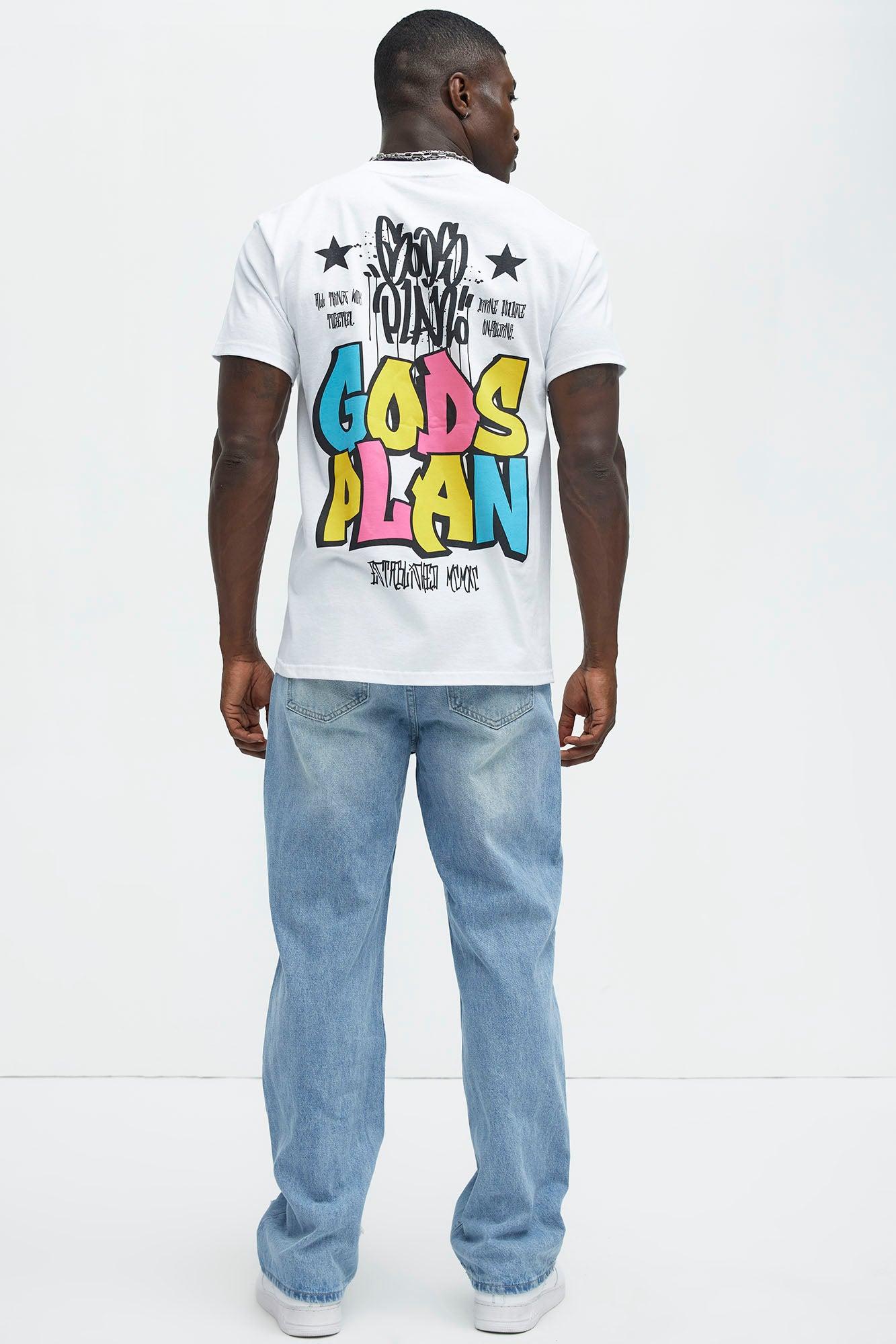 All Part Of Gods Plan Short Sleeve Tee - White Product Image