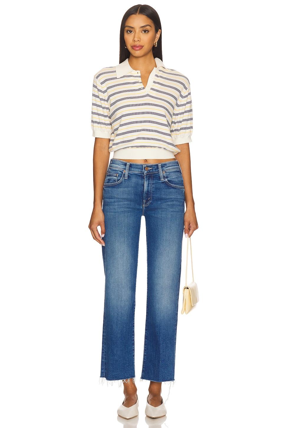 The Rambler Zip Ankle Fray Jeans MOTHER Product Image