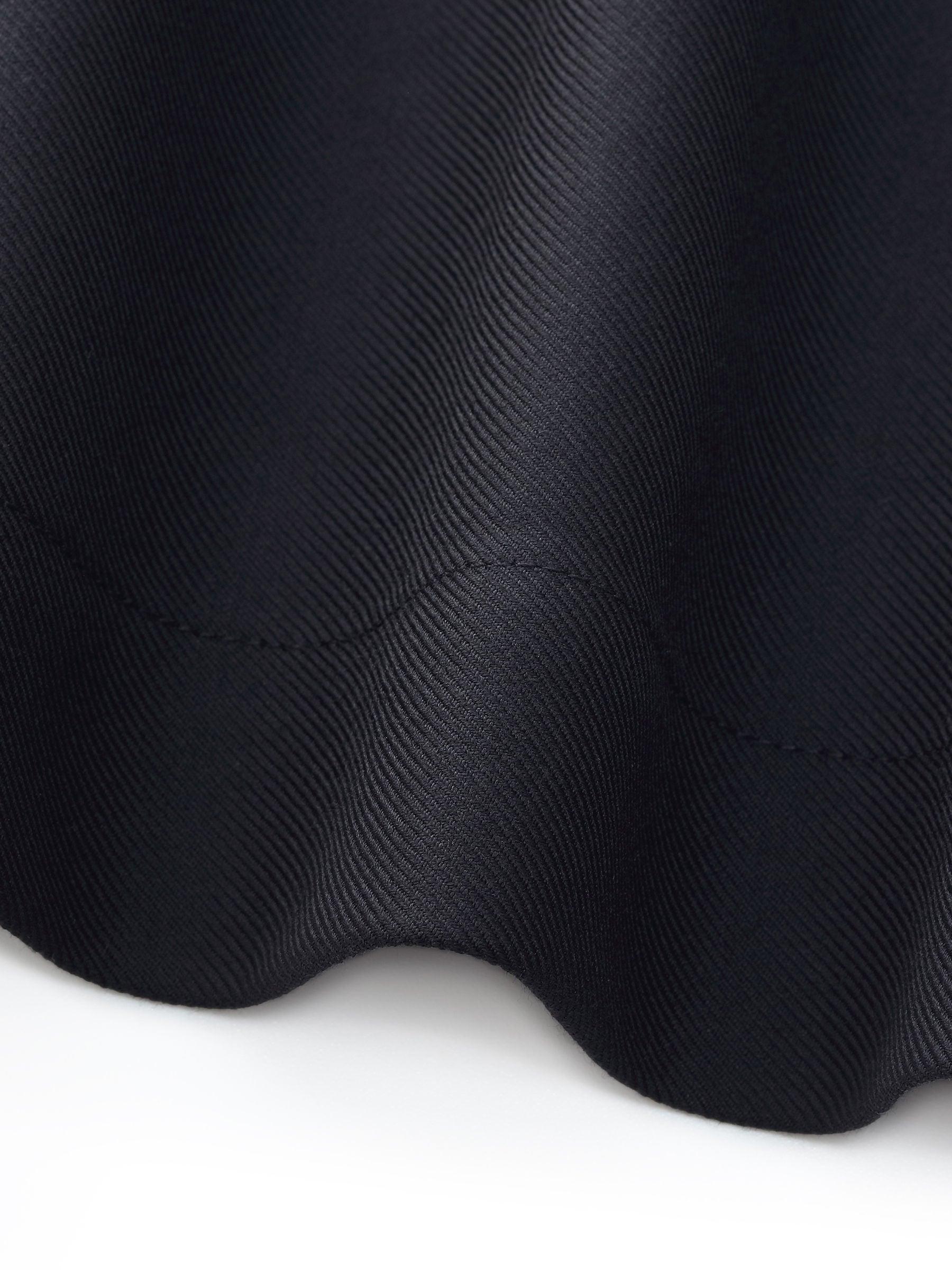 100% Worsted Wool Side Slit Women Culotte Skirt Product Image