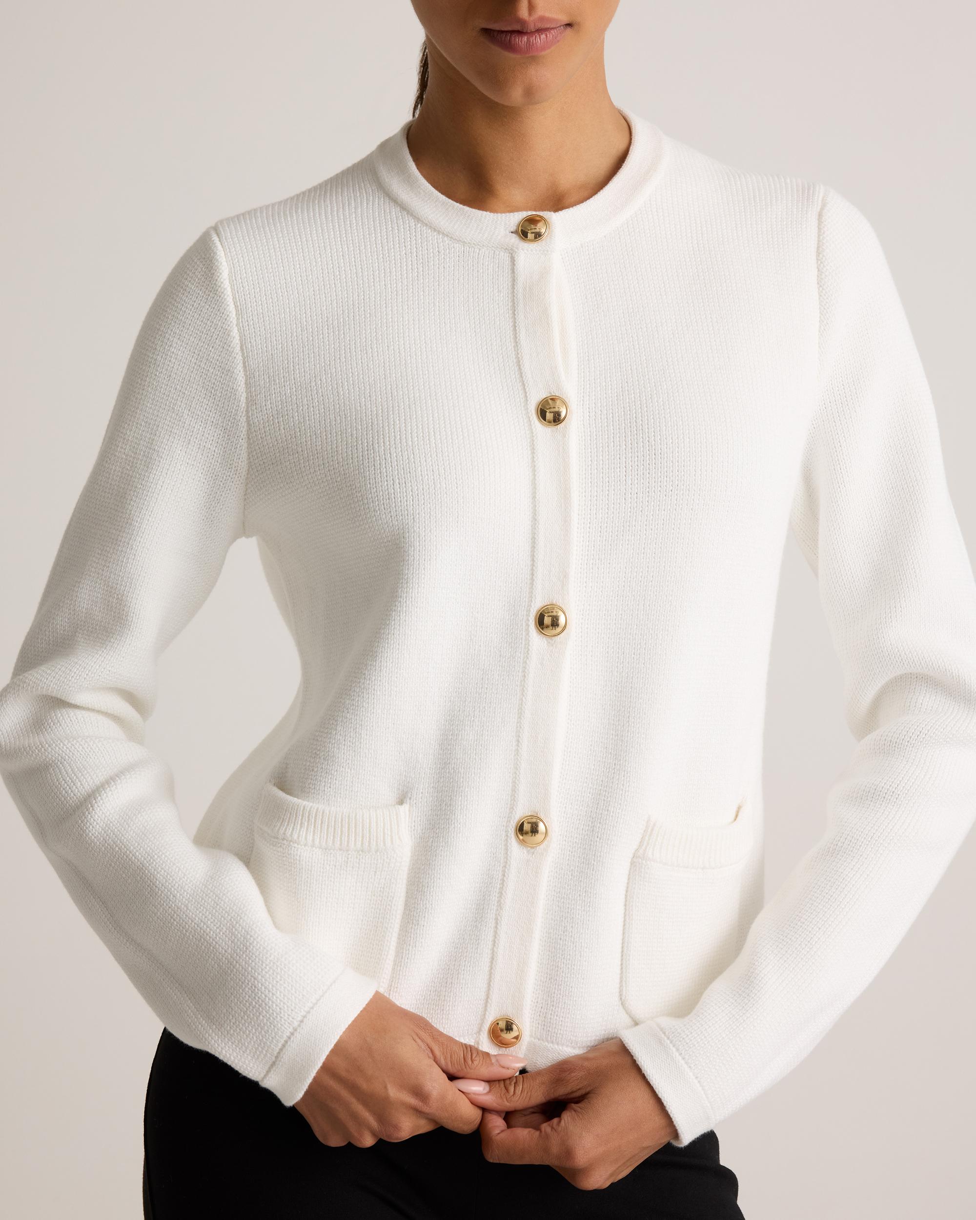 Quince | Women's Sweater Jacket Size XL, Organic Cotton Product Image