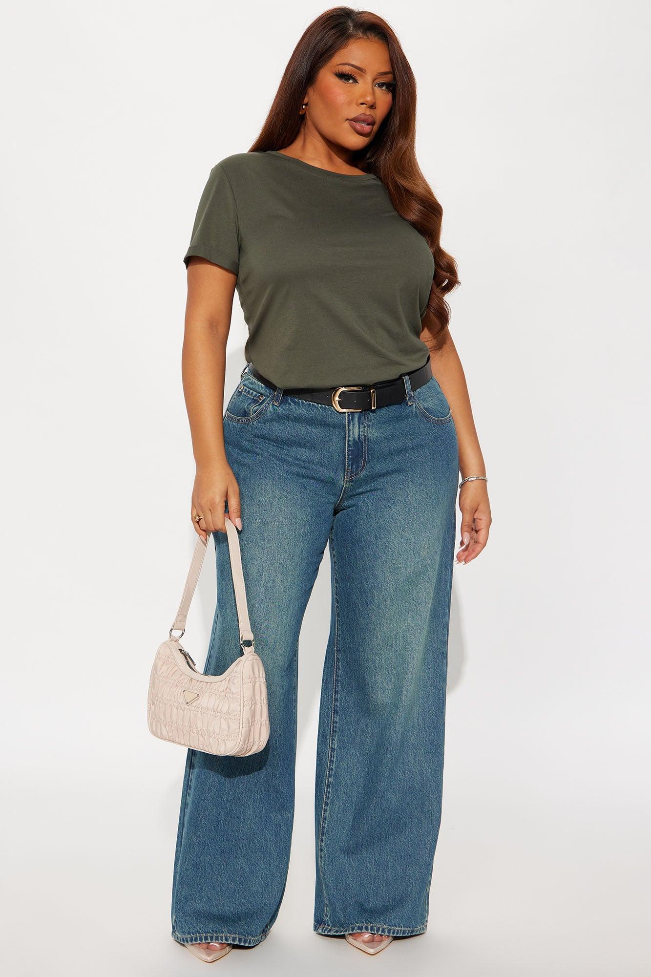Westside Low Rise Wide Leg Jean - Vintage Wash Female Product Image