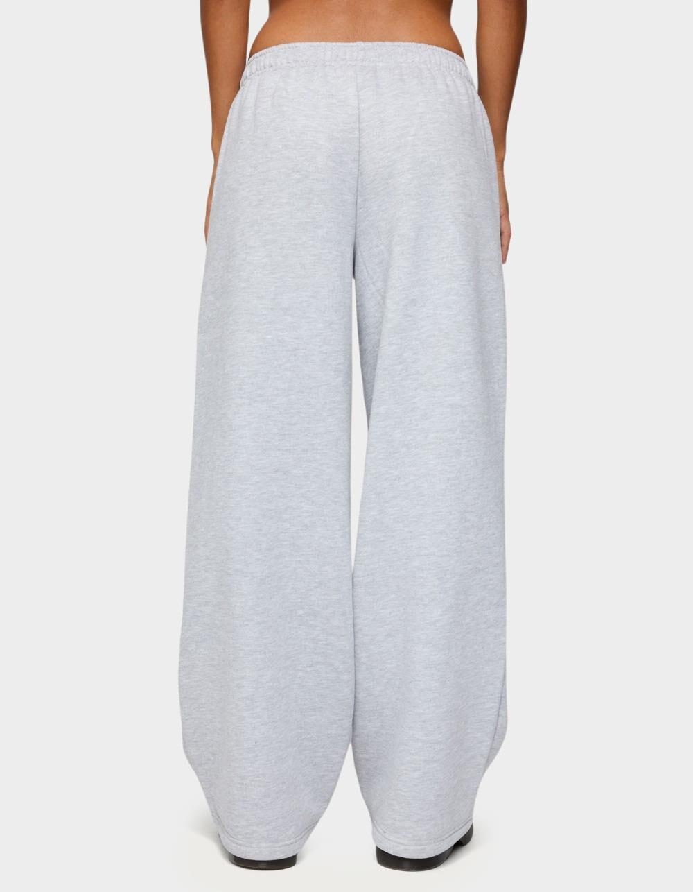 EDIKTED I Heart London Sweatpants - GRAY Product Image