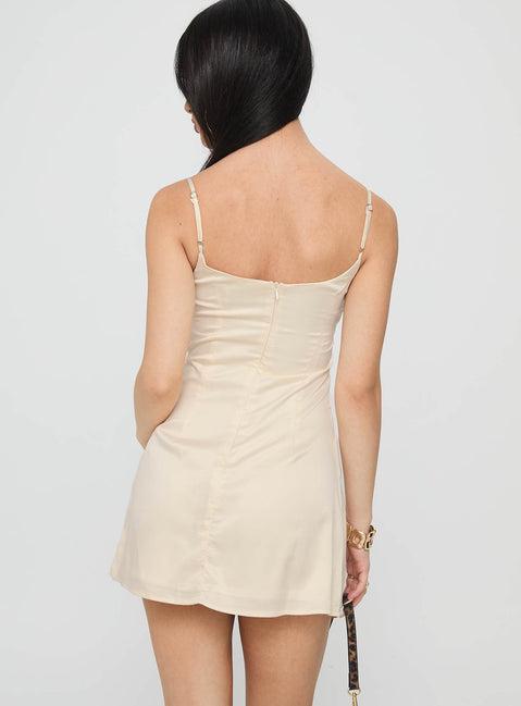Powell Mini Dress Champagne Product Image