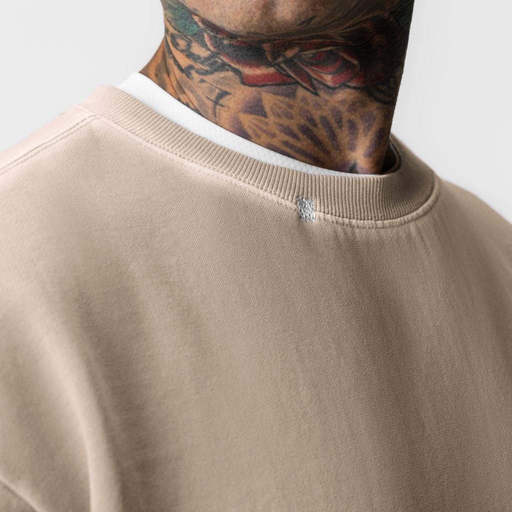 0861. Tech Essential™ Distressed Crewneck - Faded Chai Product Image