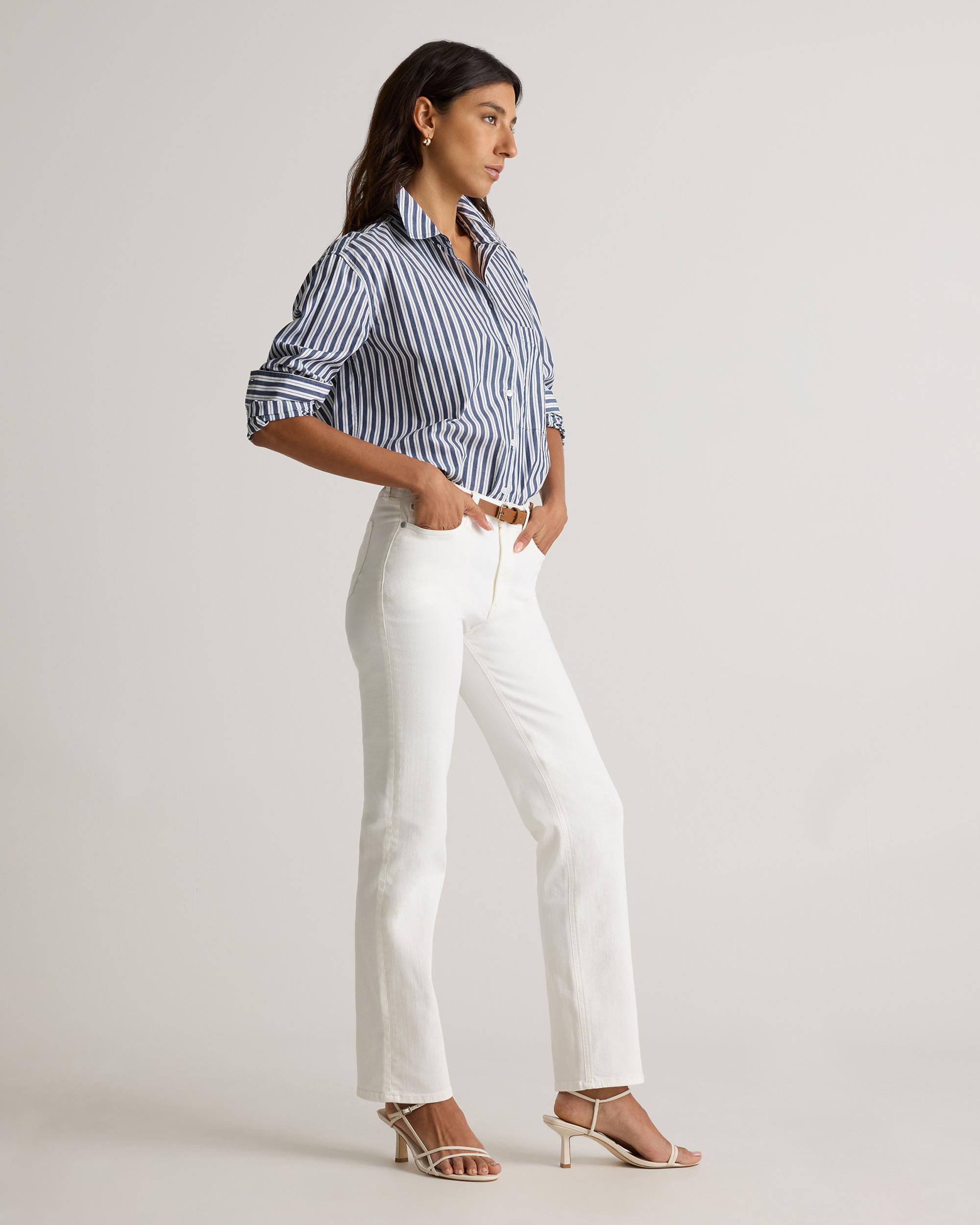 Quince | Women's Bella Stretch Straight Jeans Organic Cotton Product Image