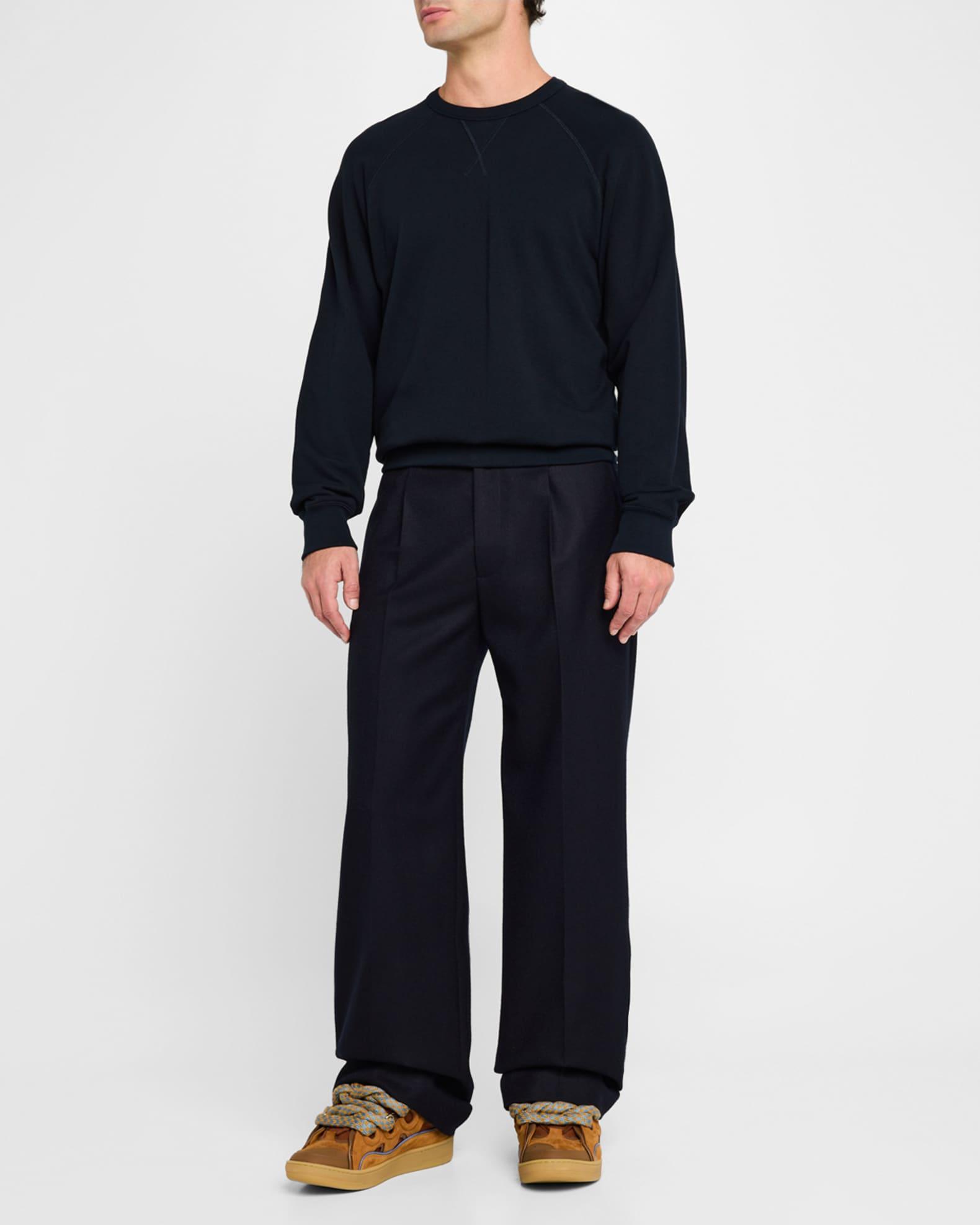 Mens Curb Sneakers in Leather with Snake Laces Product Image