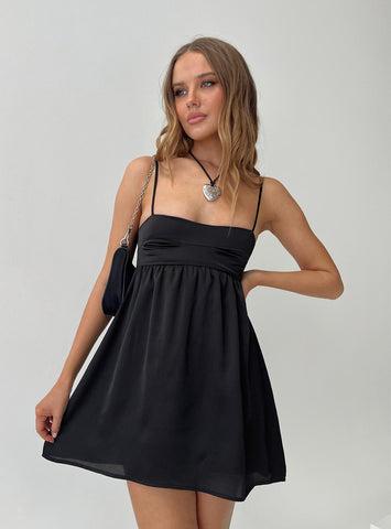 Ortega Mini Dress Black Product Image