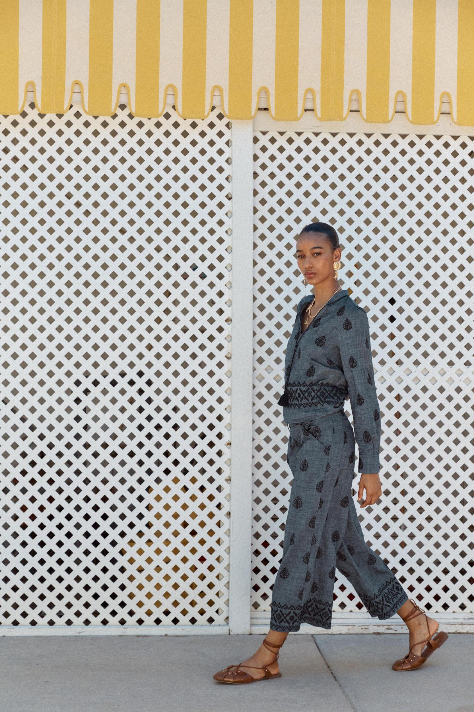 EMBROIDERED CULOTTES Product Image