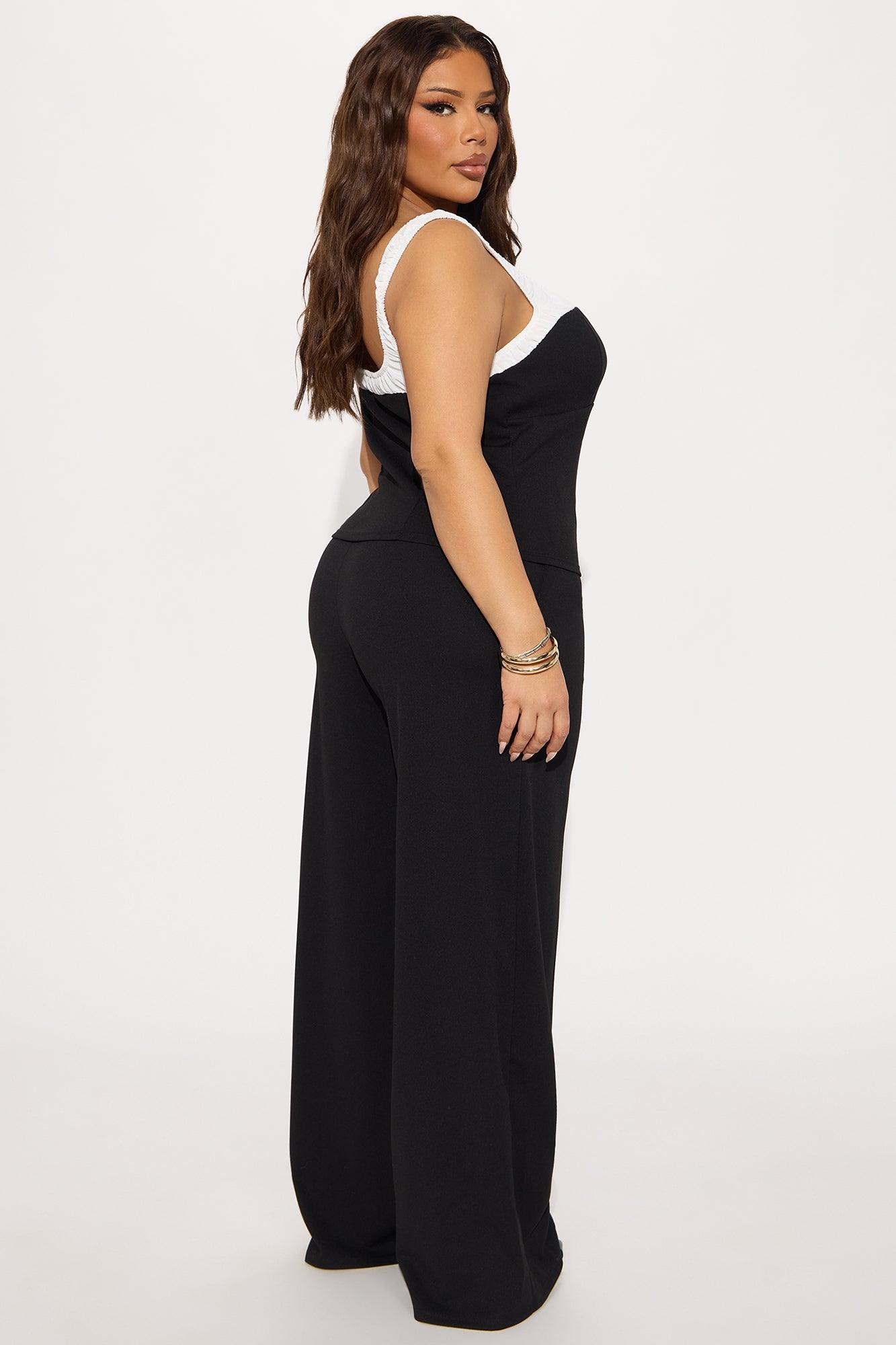 So Refined Pant Set - Black Product Image