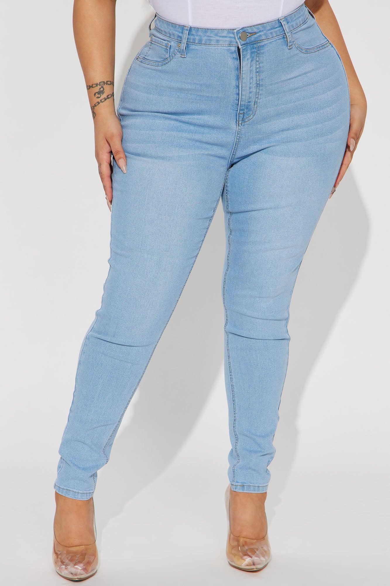 Mesa Booty Lifting High Rise Stretch Skinny Jeans - Light Wash Product Image