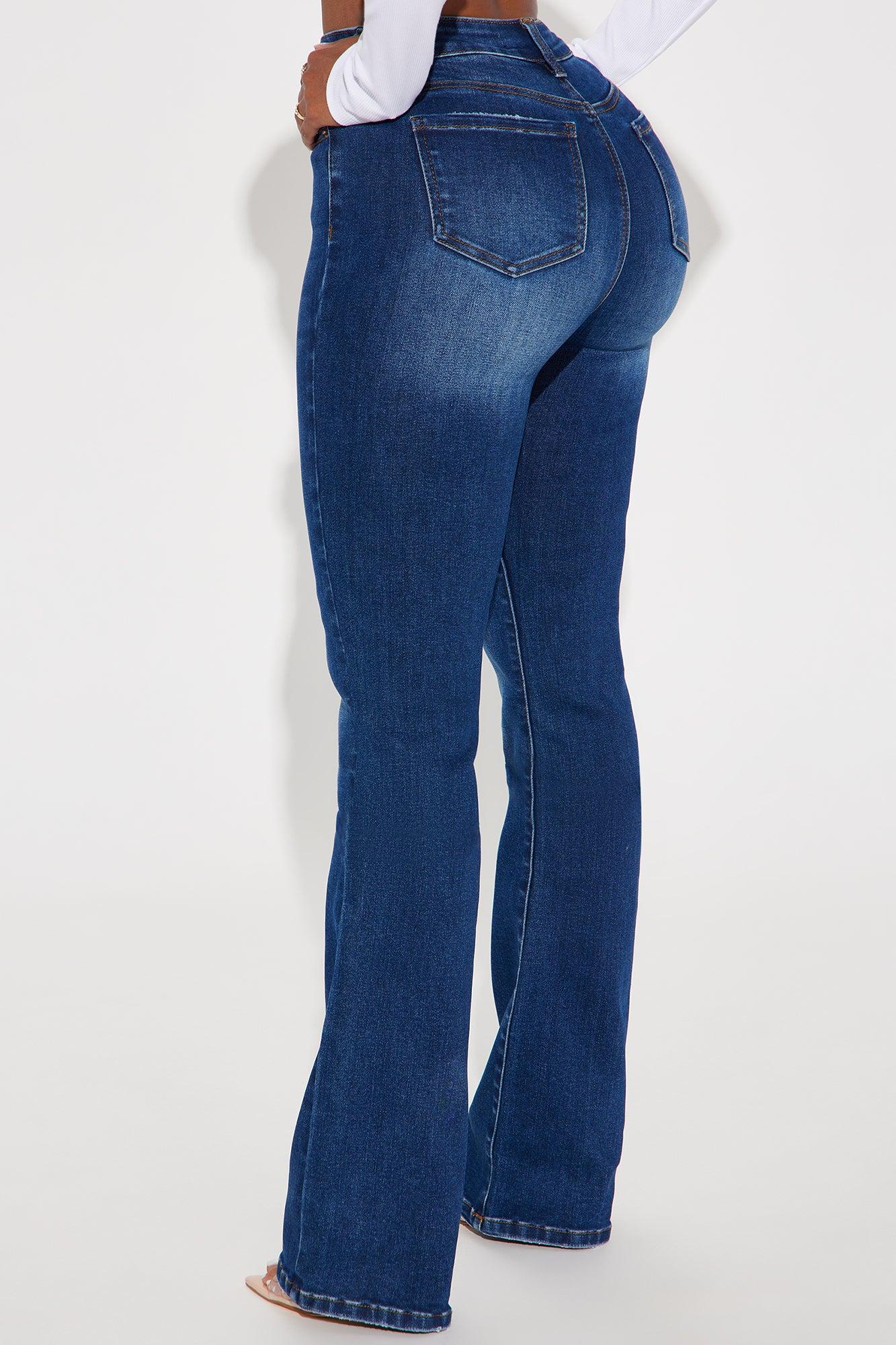 Devyn Stretch Bootcut Jeans - Dark Wash Product Image