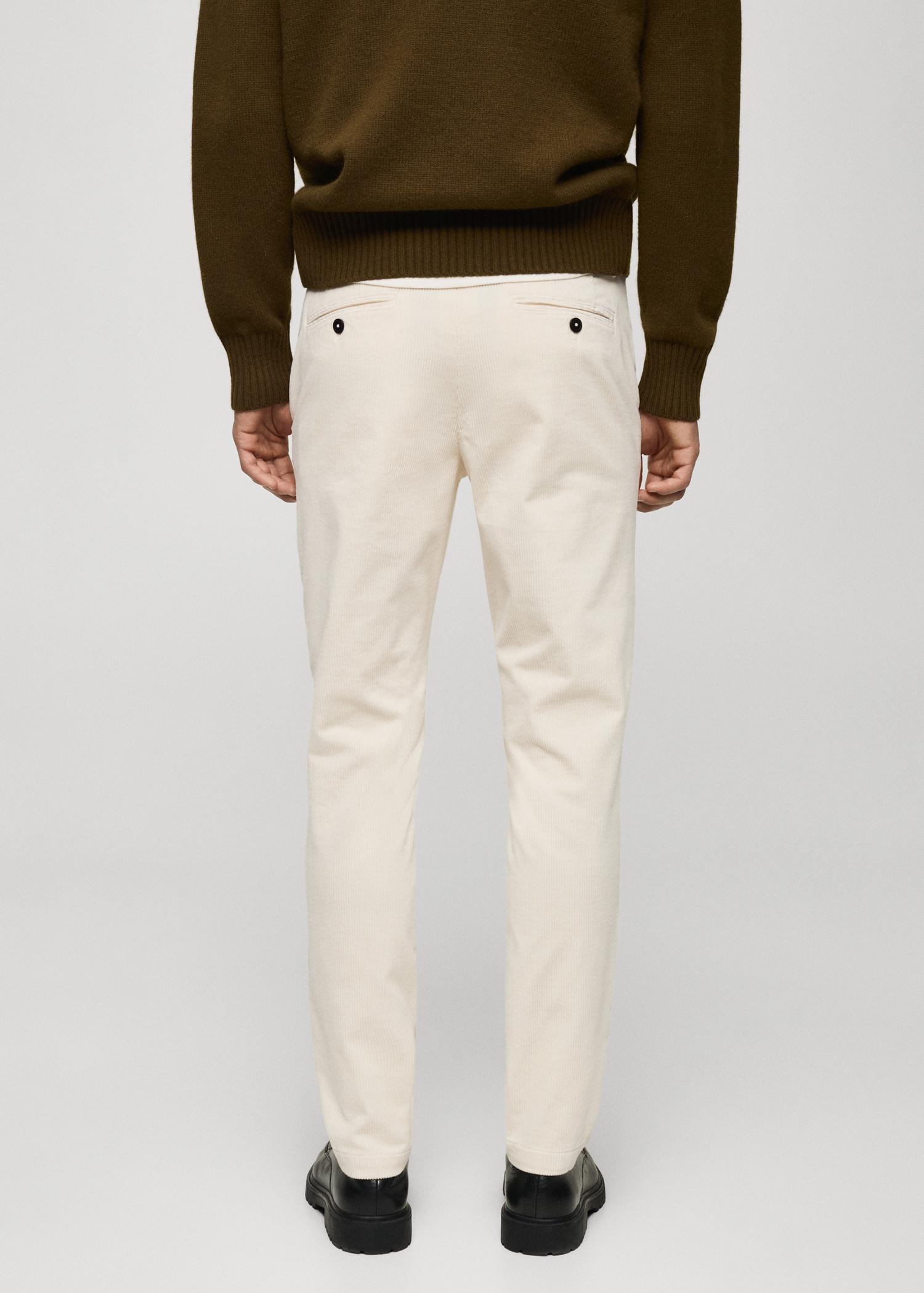 Corduroy slim-fit pants - Men | MANGO USA Product Image