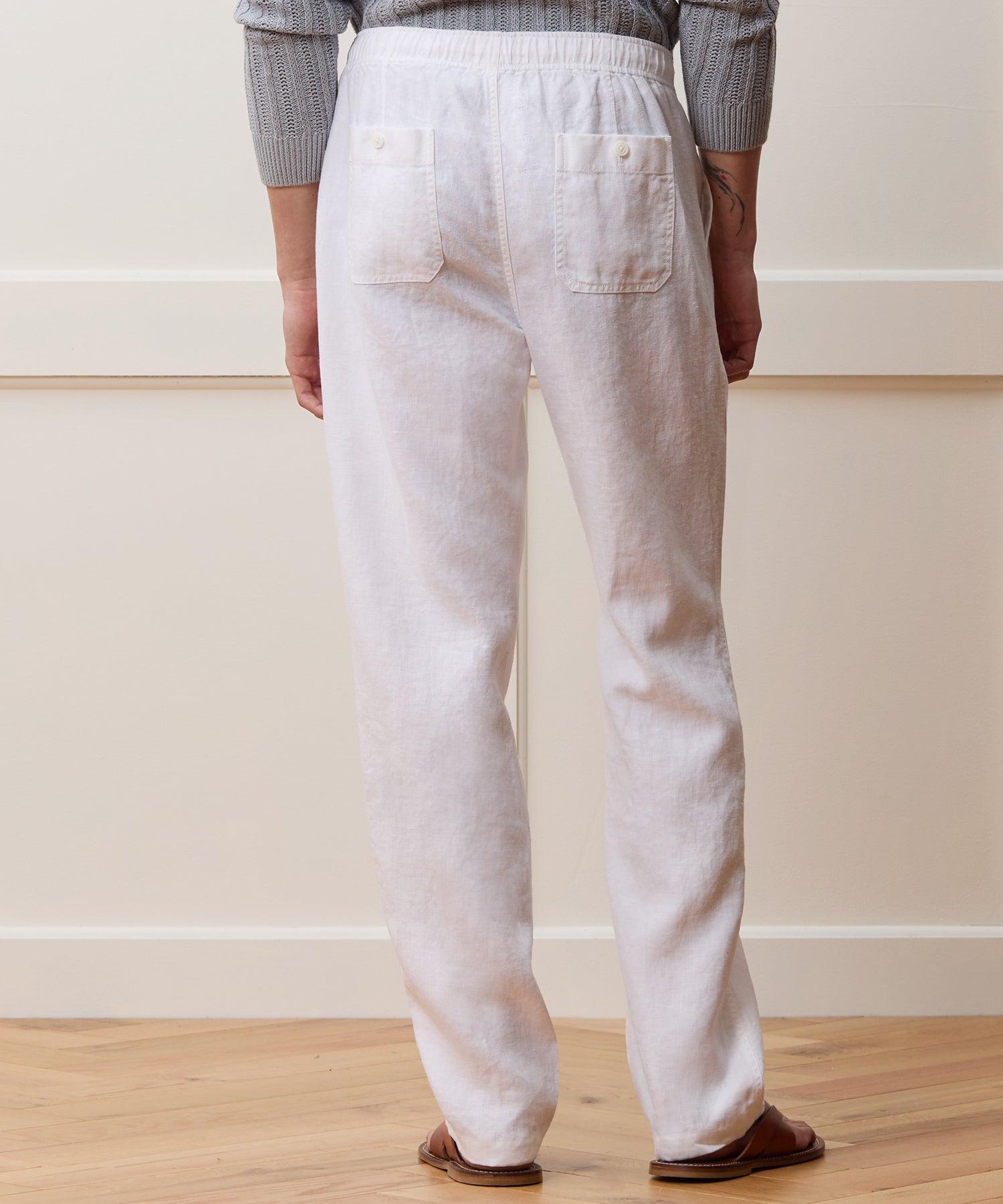 Straight Fit Linen Beach Pant Product Image