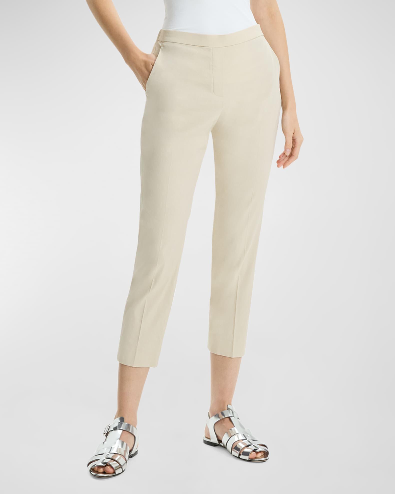 Treeca Good Linen Cropped Pull-On Ankle Pants Product Image