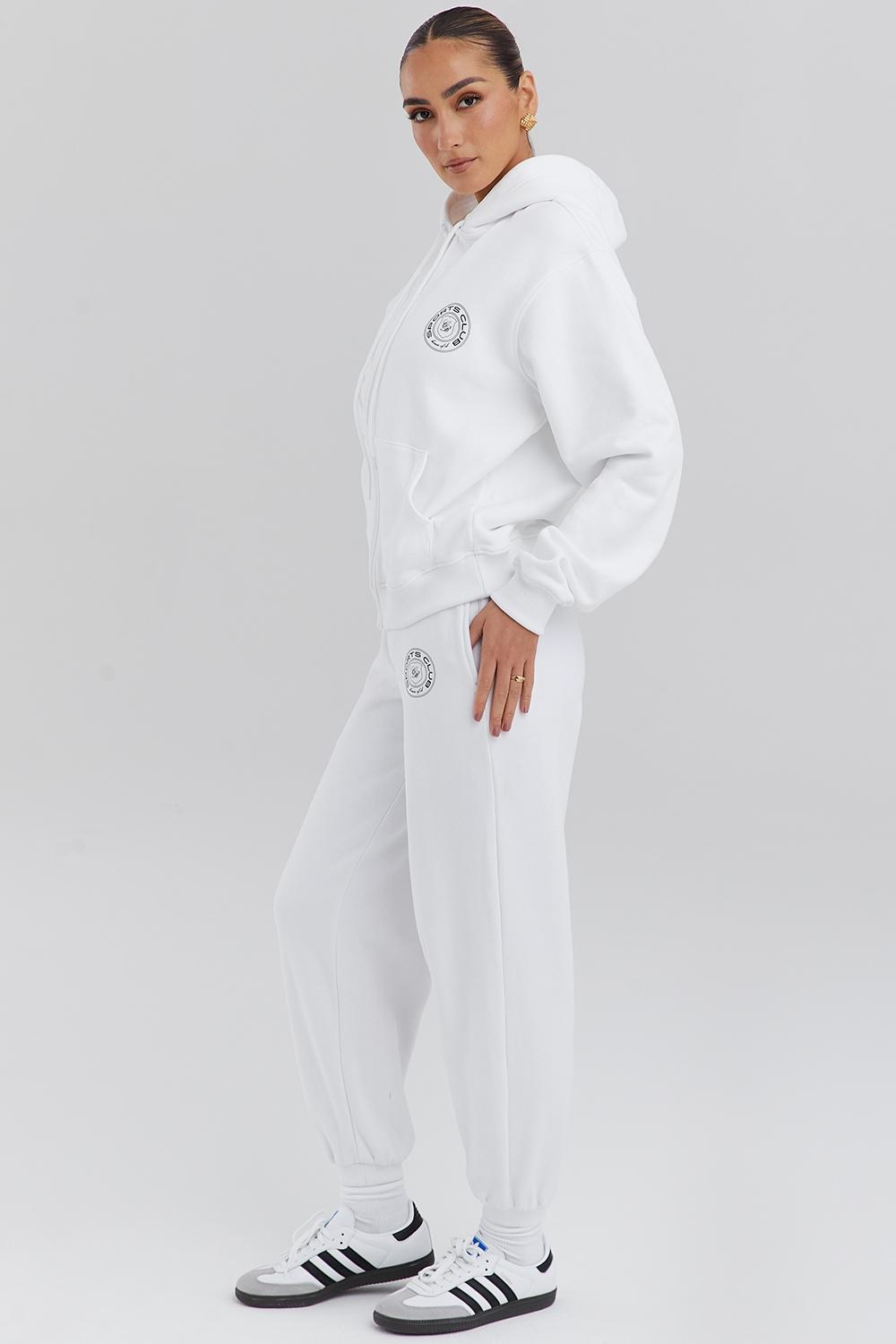 Coast  white fleece back jogging trousers Product Image