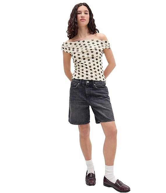 BDG Urban Outfitters Hardin Mid-Rise 7#double; Inseam Denim Shorts Product Image