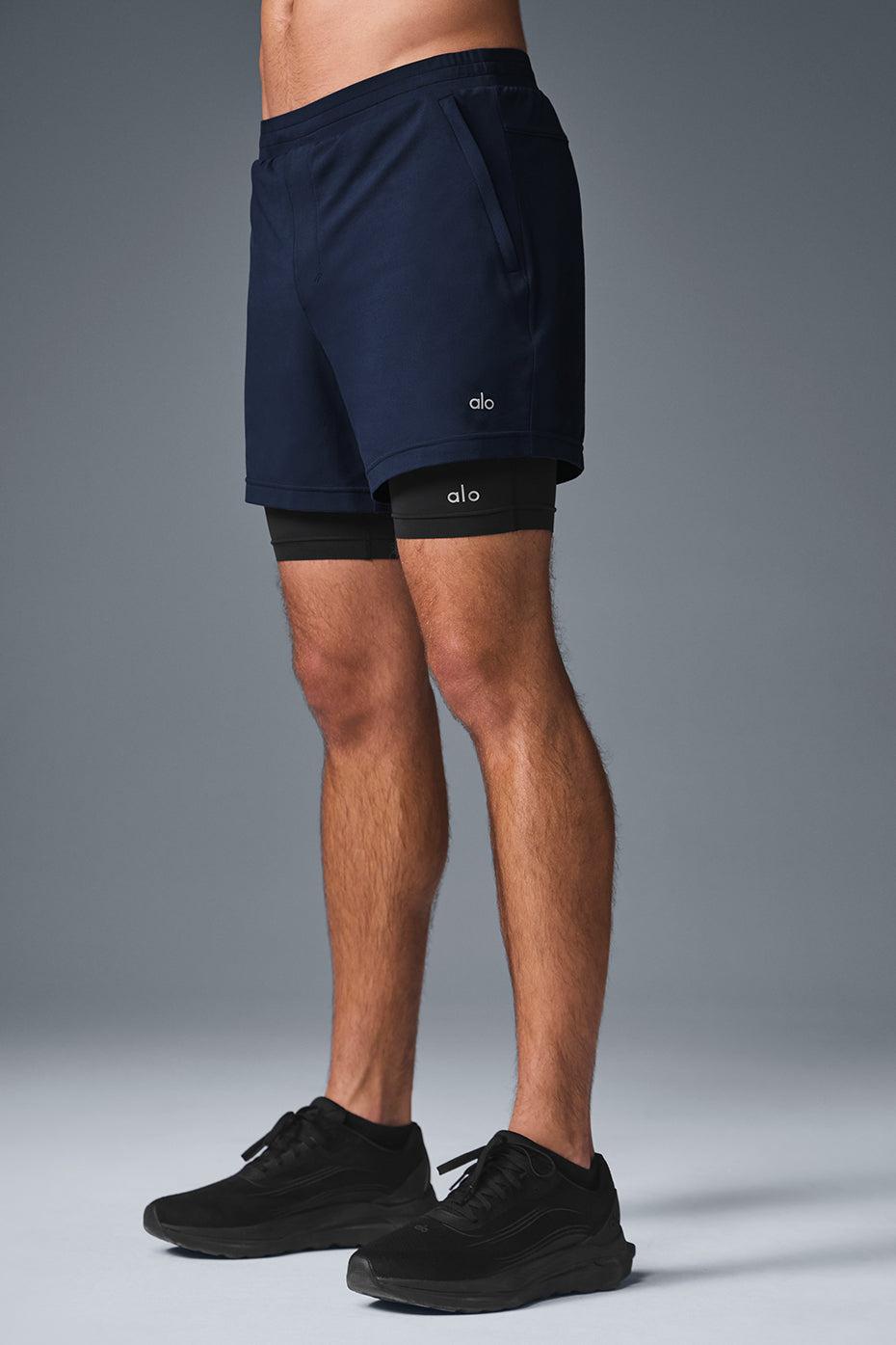 Conquer React 2-In-1 Performance Short - Navy/Black Male Product Image