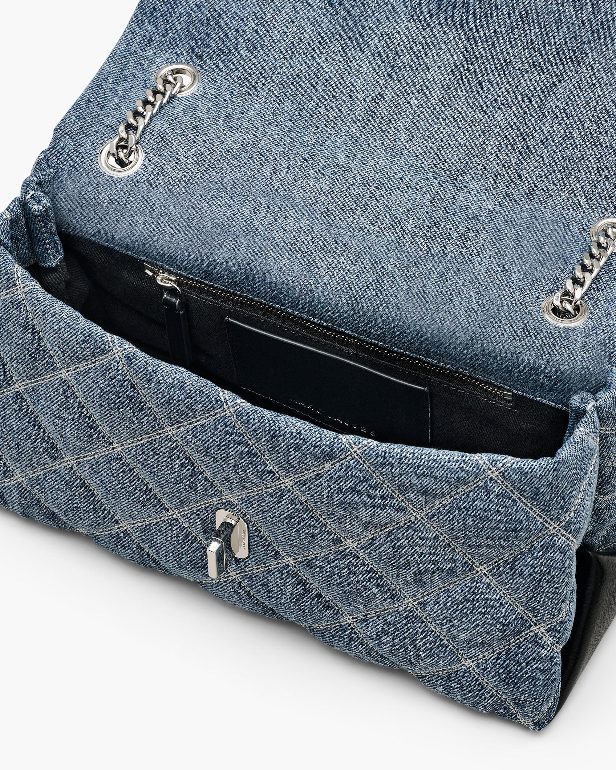 The Quilted Denim Dual Convertible Shoulder Bag Product Image