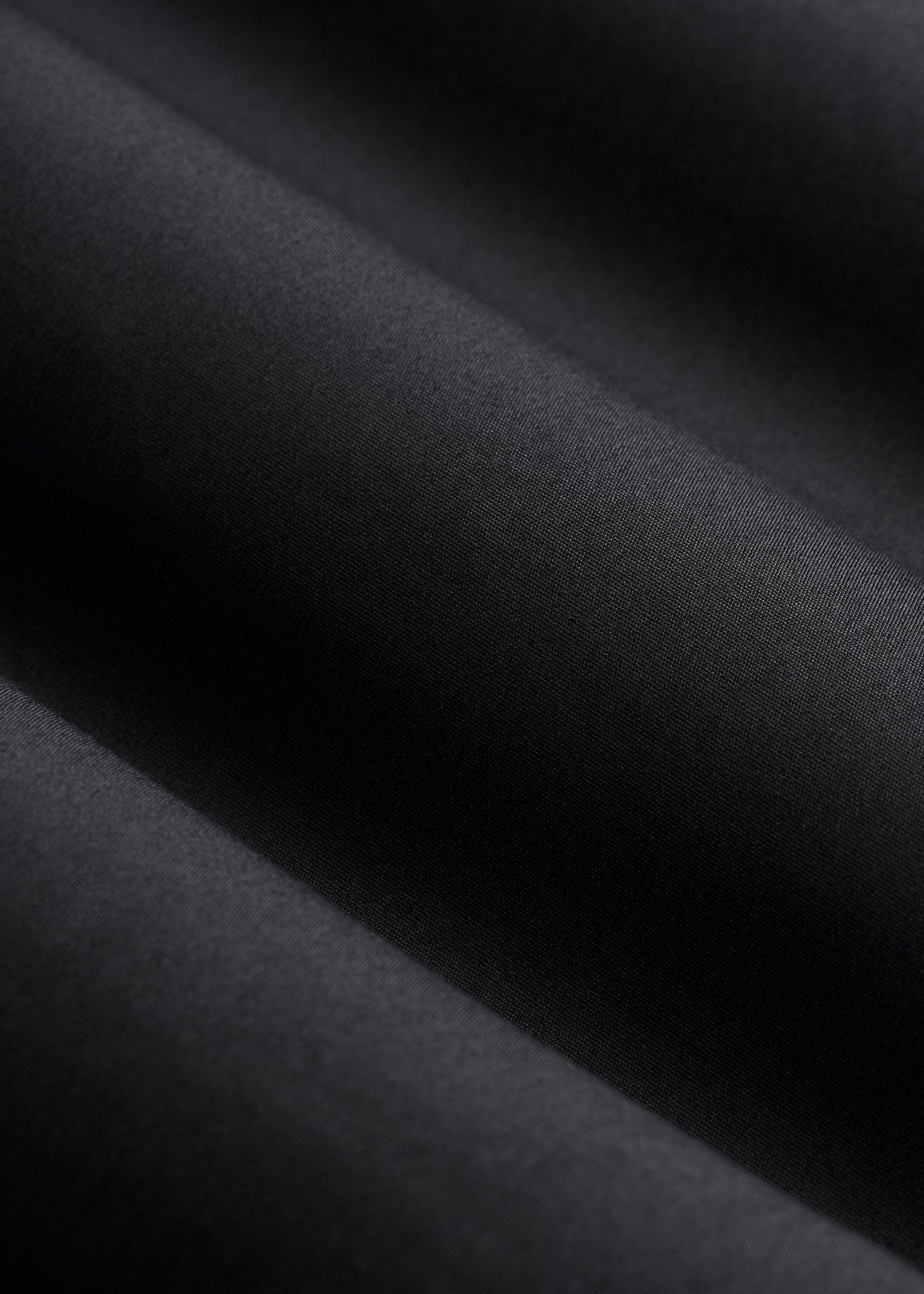 Slim Fit Button-Up Shirt for Tall Women in Black Female Product Image