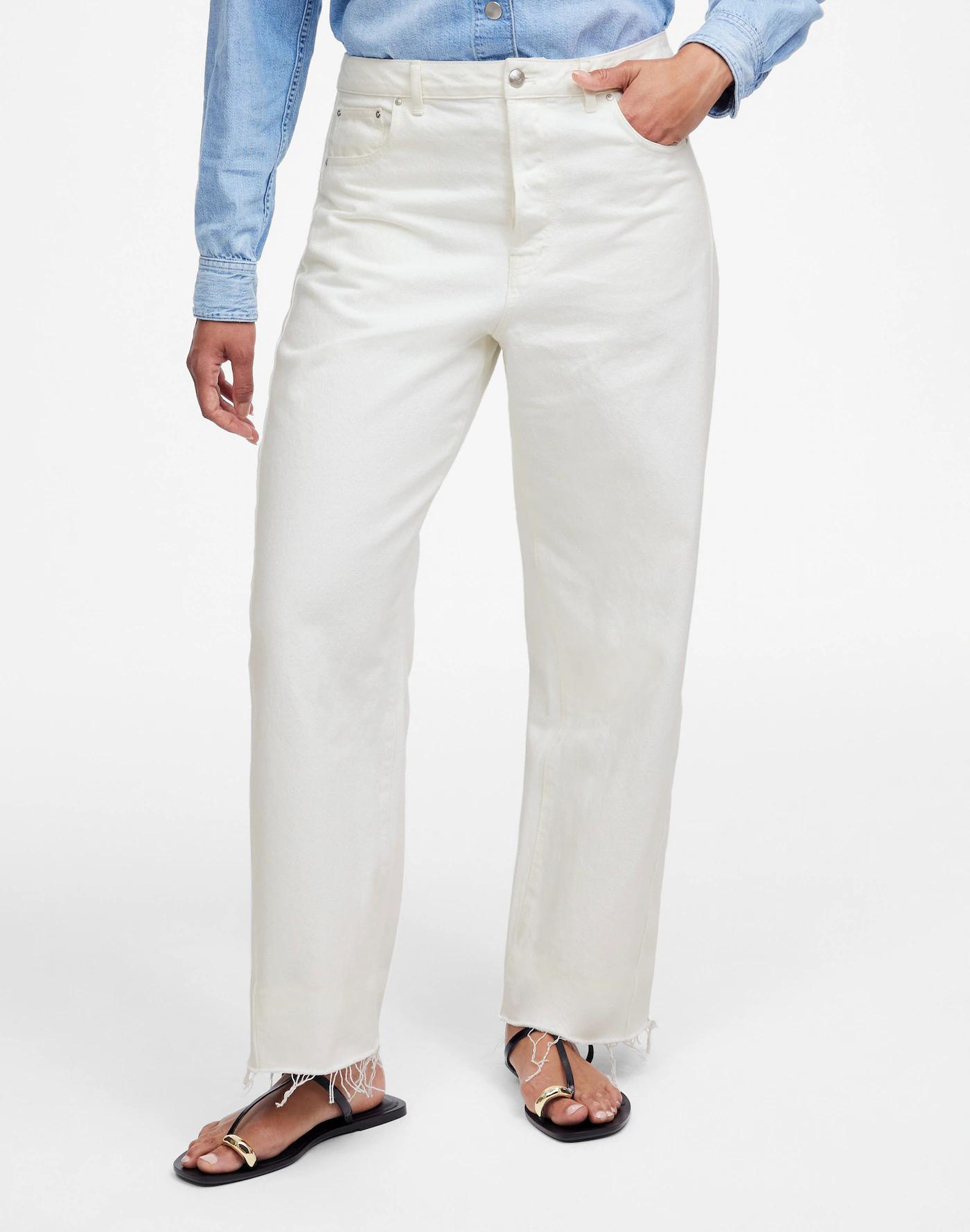The Tall Curvy Pieced Barrel-Leg Jean Product Image