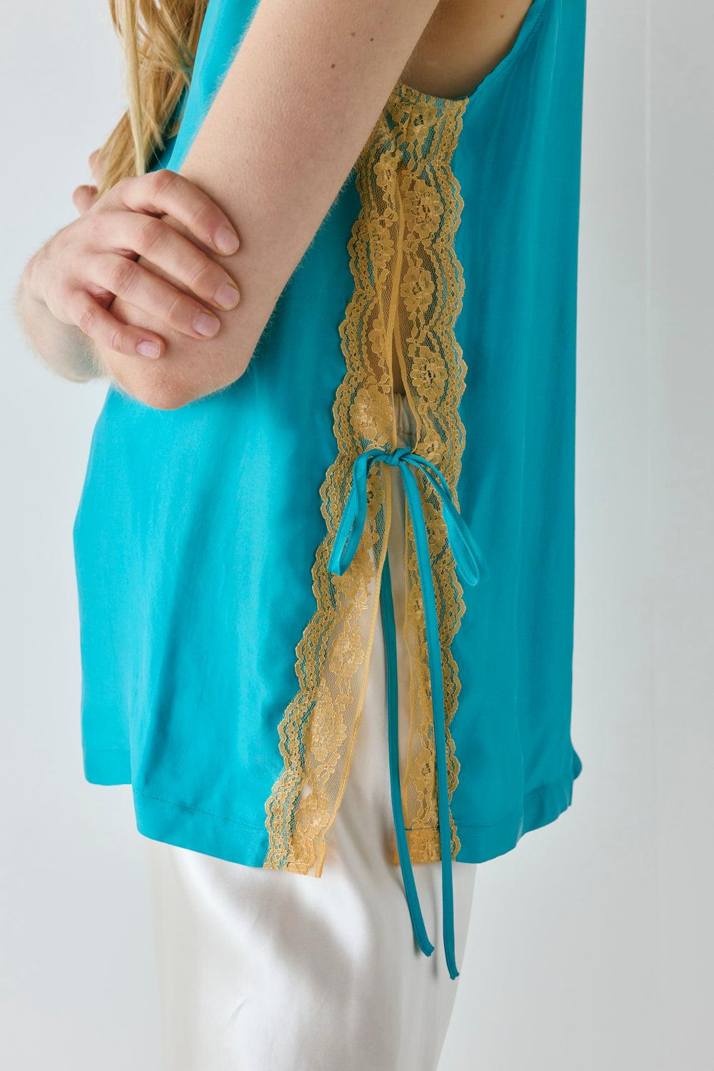 Kiara Top Teal Product Image