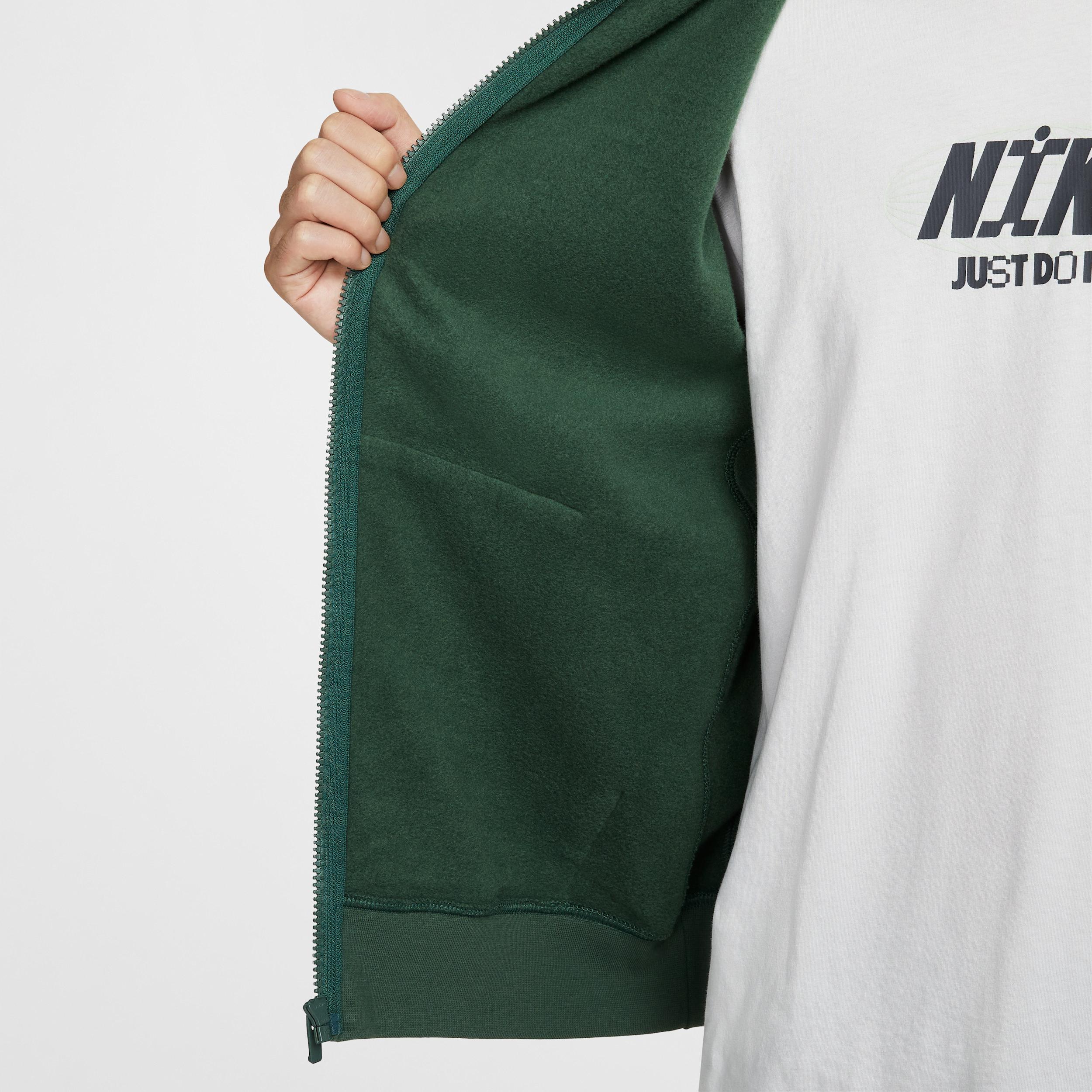 Mens Nike Sportswear Club Fleece Full-Zip Hoodie | BV2645-323 Product Image