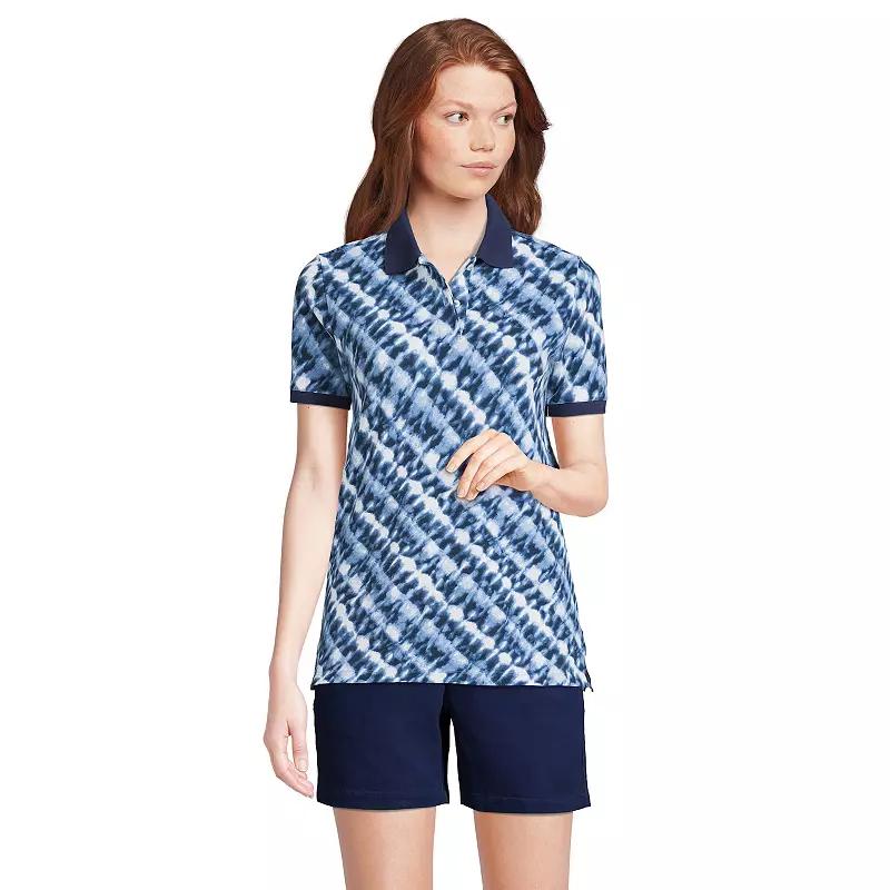 Women's Lands' End Mesh Polo Shirt,  Product Image