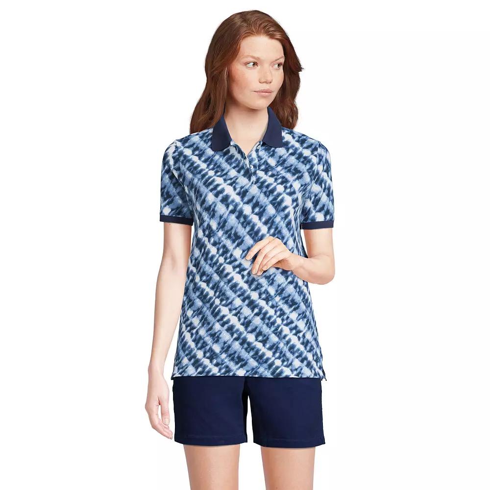 Women's Lands' End Mesh Polo Shirt,  Product Image