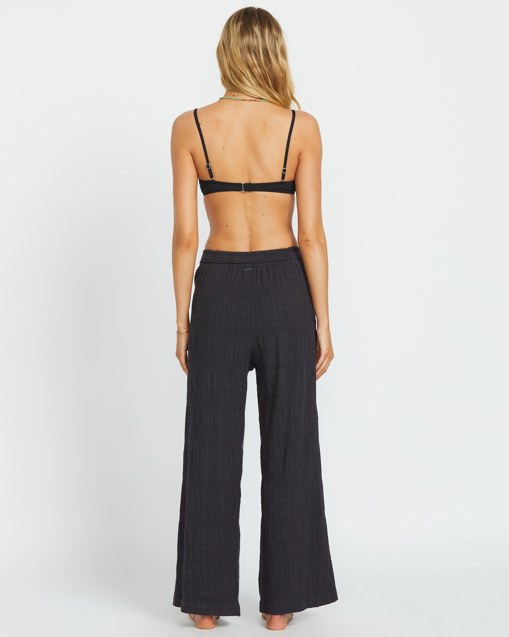 Sandy Shore Elastic Waist Pants - Black Sands Female Product Image