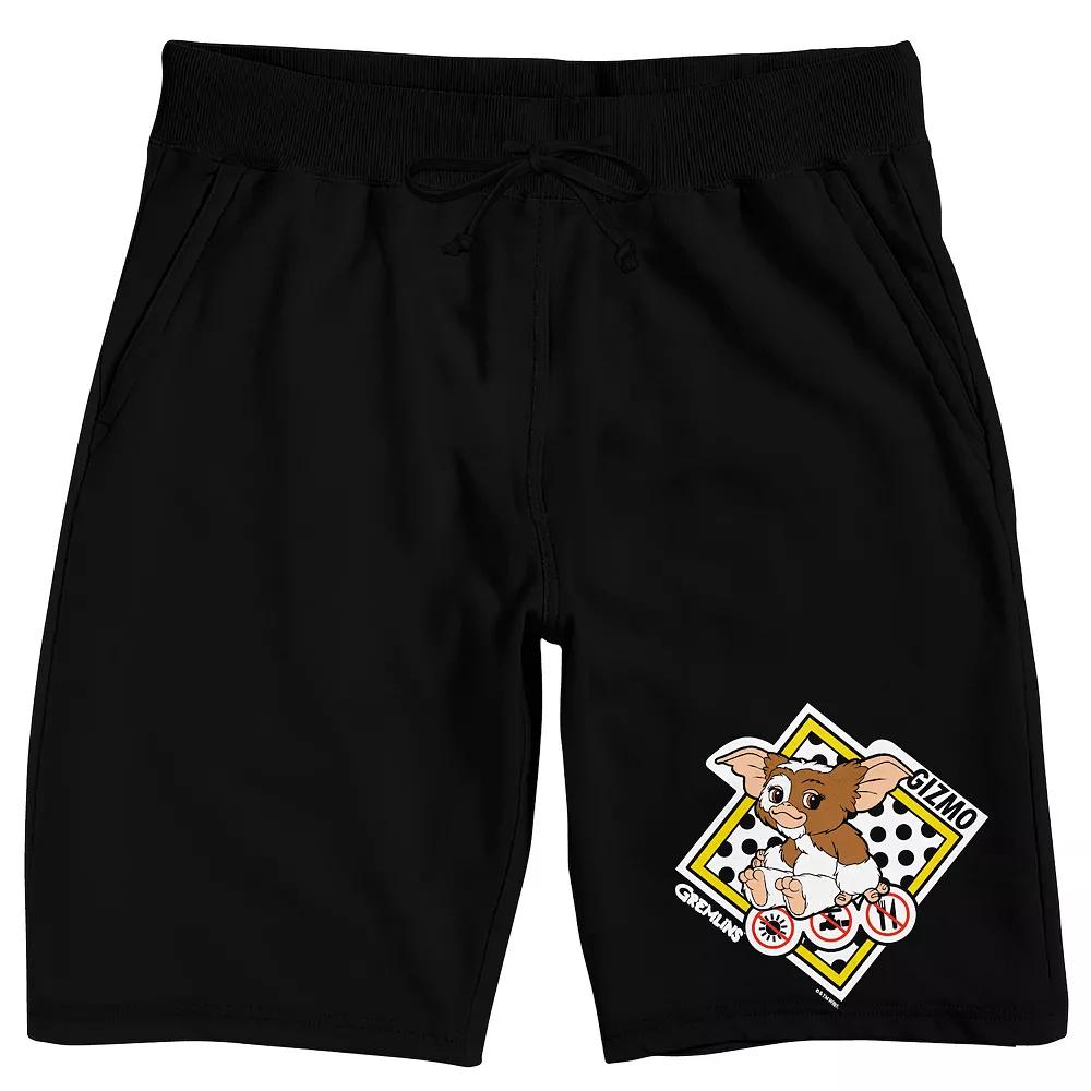Men's Gremlins Gizmo Sleep Shorts, Size: Small, Black Product Image