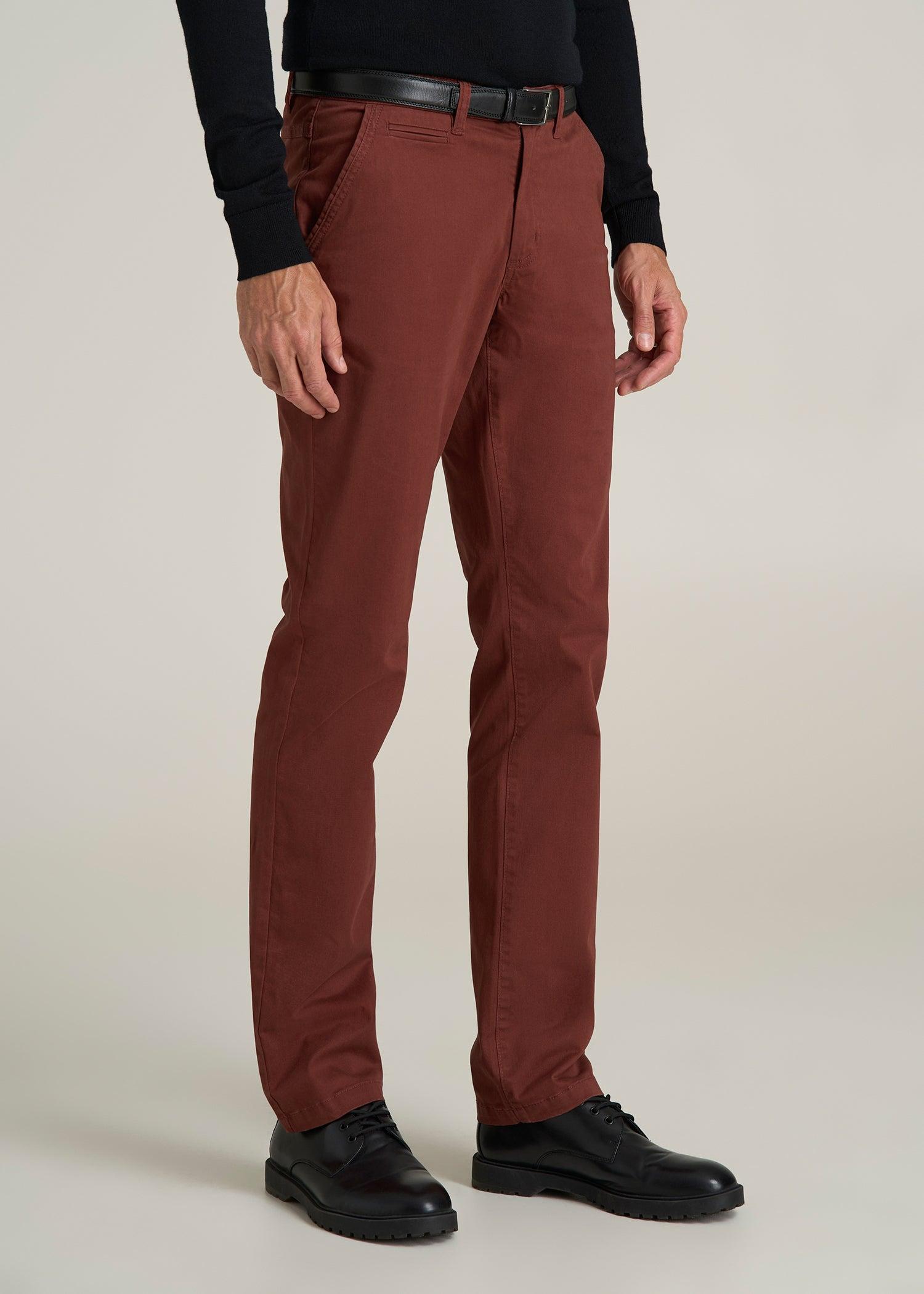 Carman TAPERED Chinos for Tall Men in Intense Rust Male Product Image