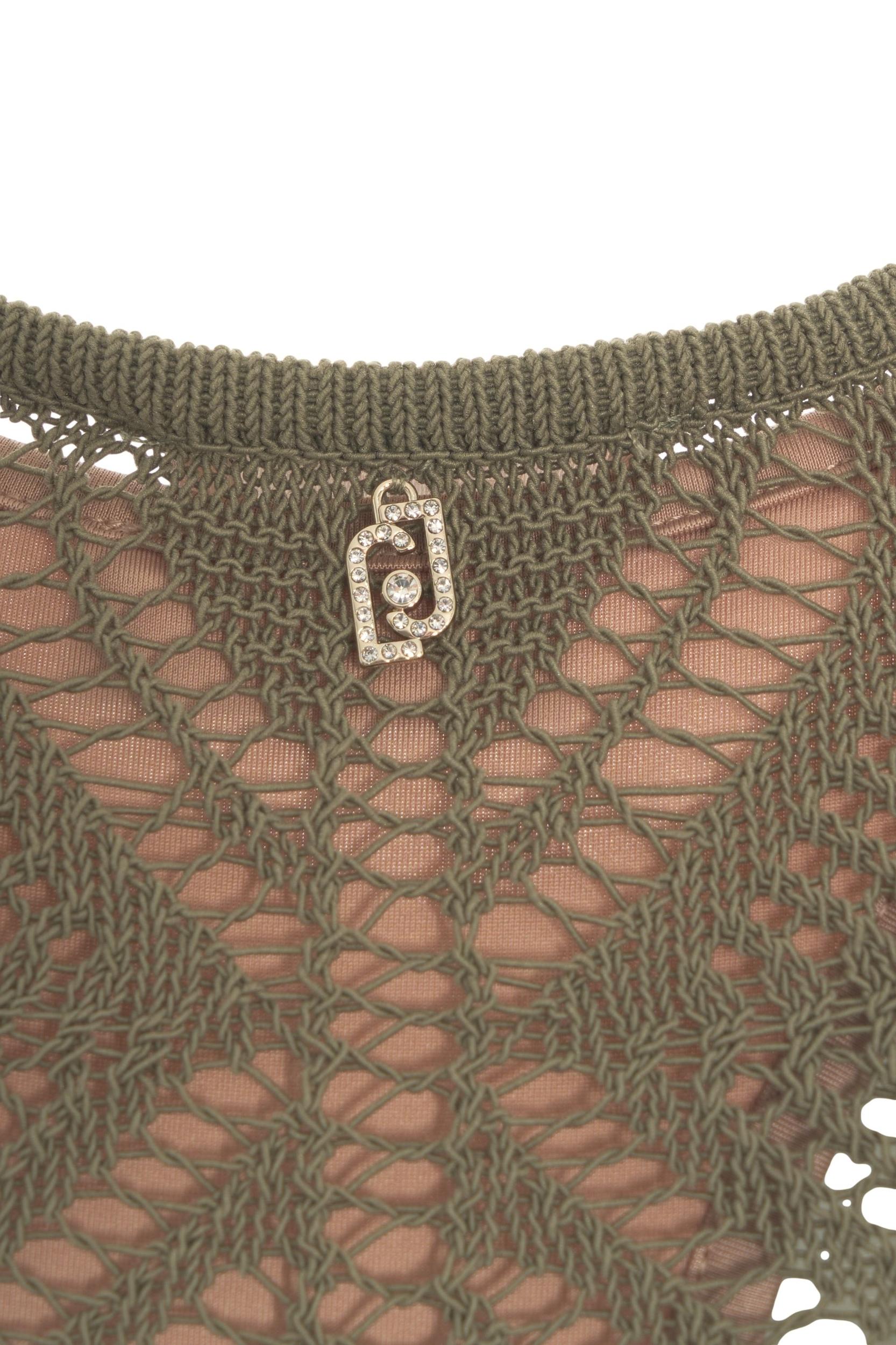 Lace crochet maxi dress Product Image