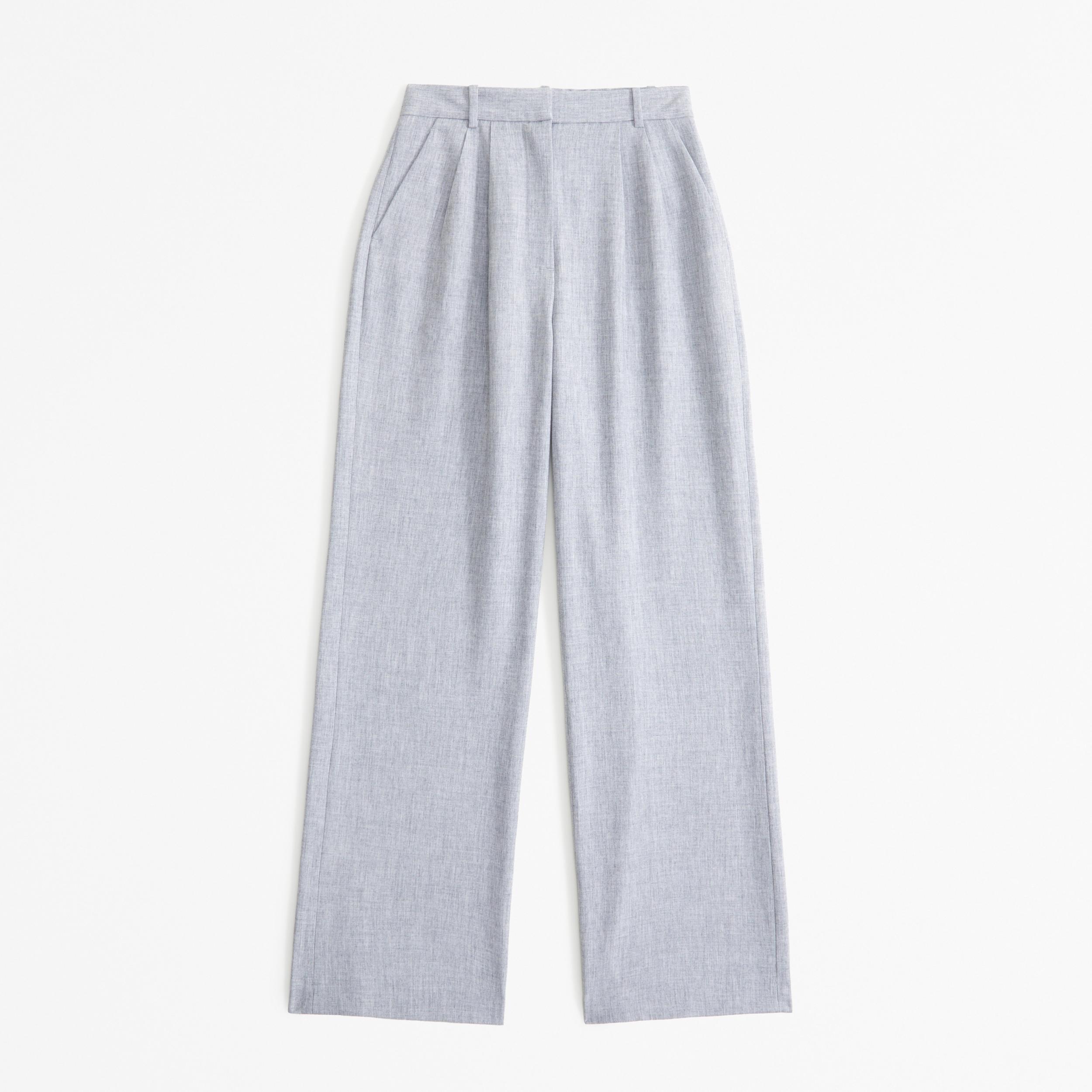 Curve Love A&F Sloane Tailored Wide Leg Pant Product Image