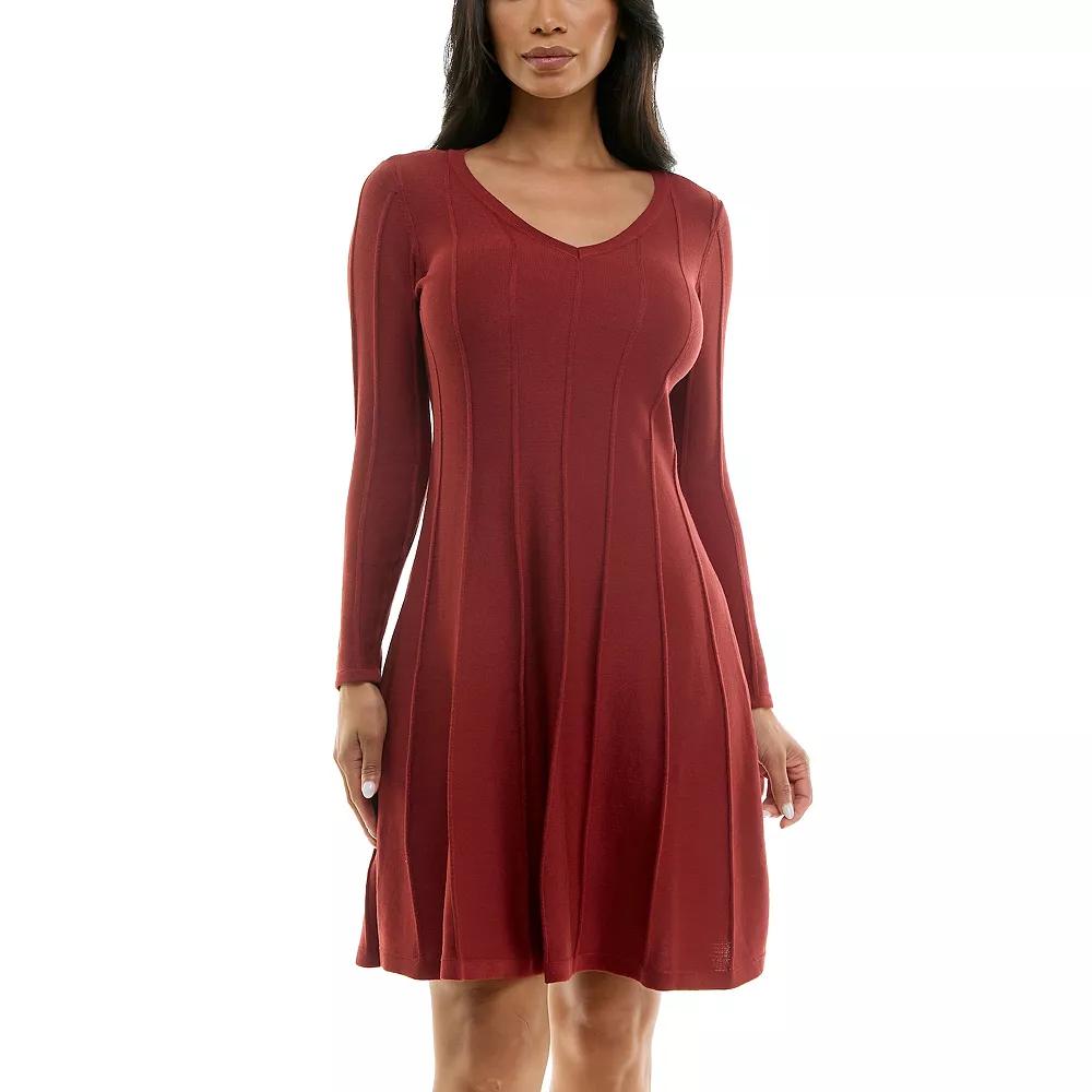 Women's Nina Leonard A-Line Sweater Dress,  Product Image