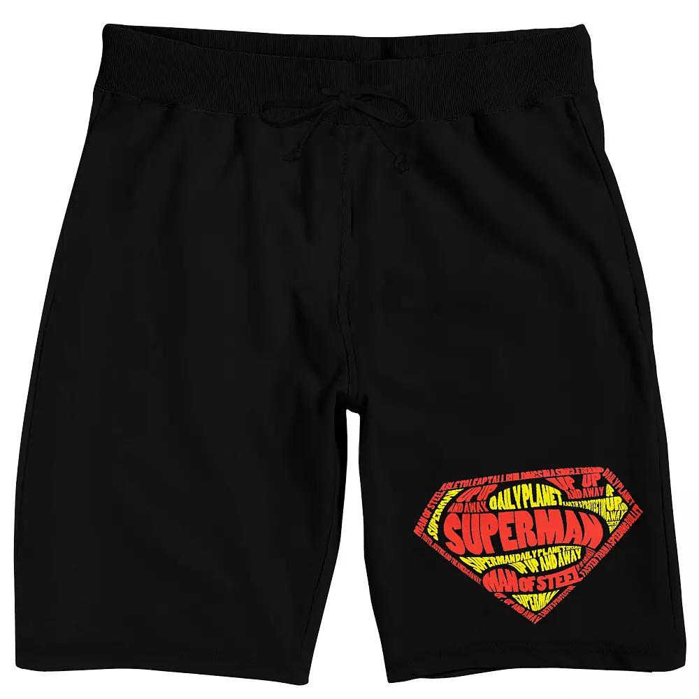 Men's Superman Classic Logo Pajama Shorts,  Product Image