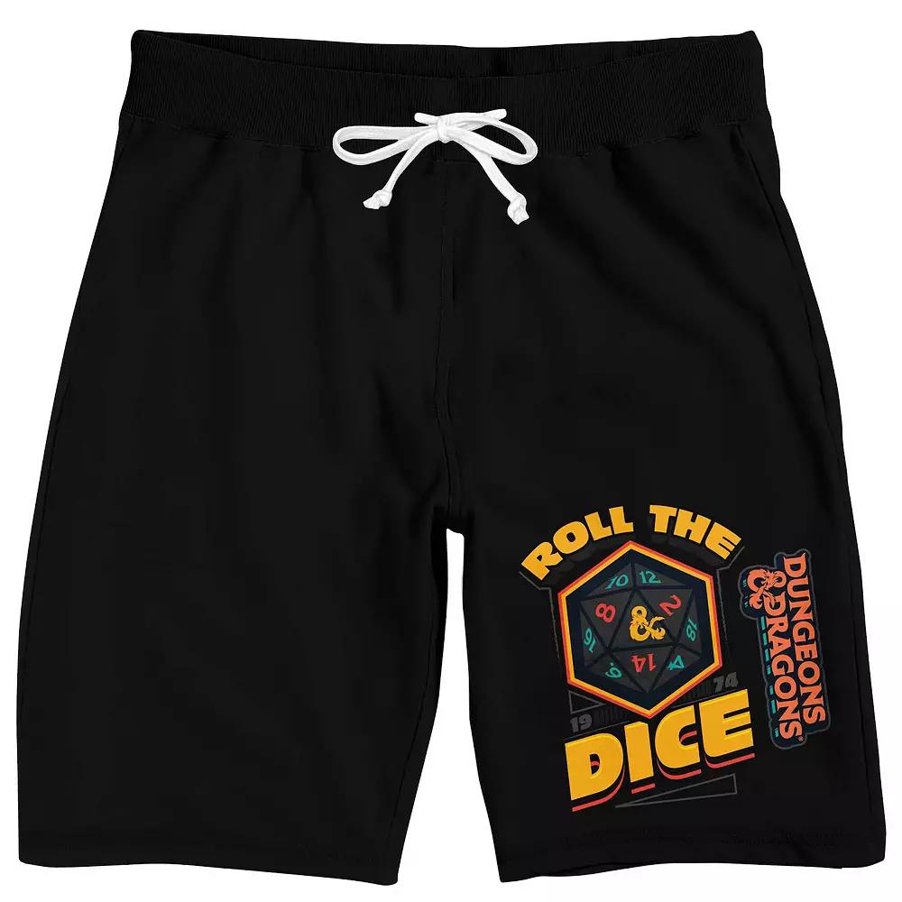 Men's Dungeons & Dragons "Roll the Dice" Pajama Shorts,  Product Image