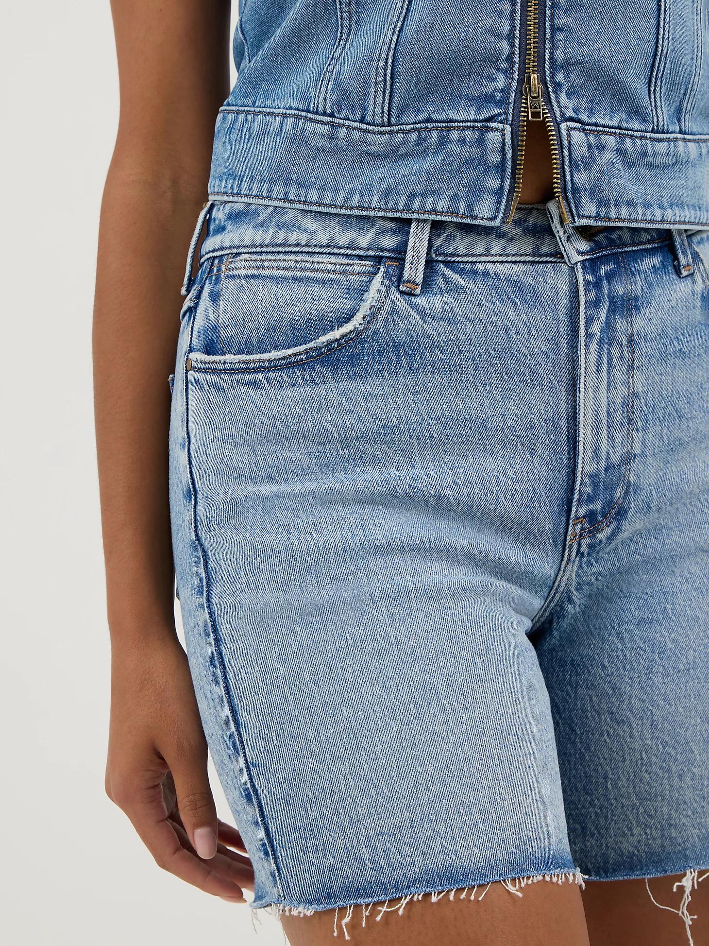 Women's High Rise Mid-Length Cowboy Short | Women's SHORTS & SKIRTS | Wrangler® Product Image