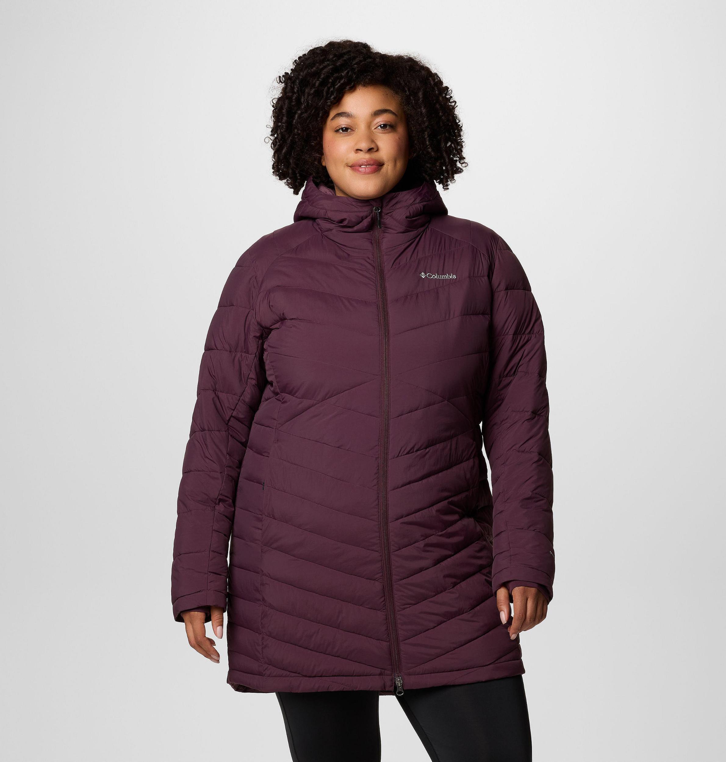 Columbia Womens Joy Peak II Mid Hooded Jacket - Plus Size- Product Image