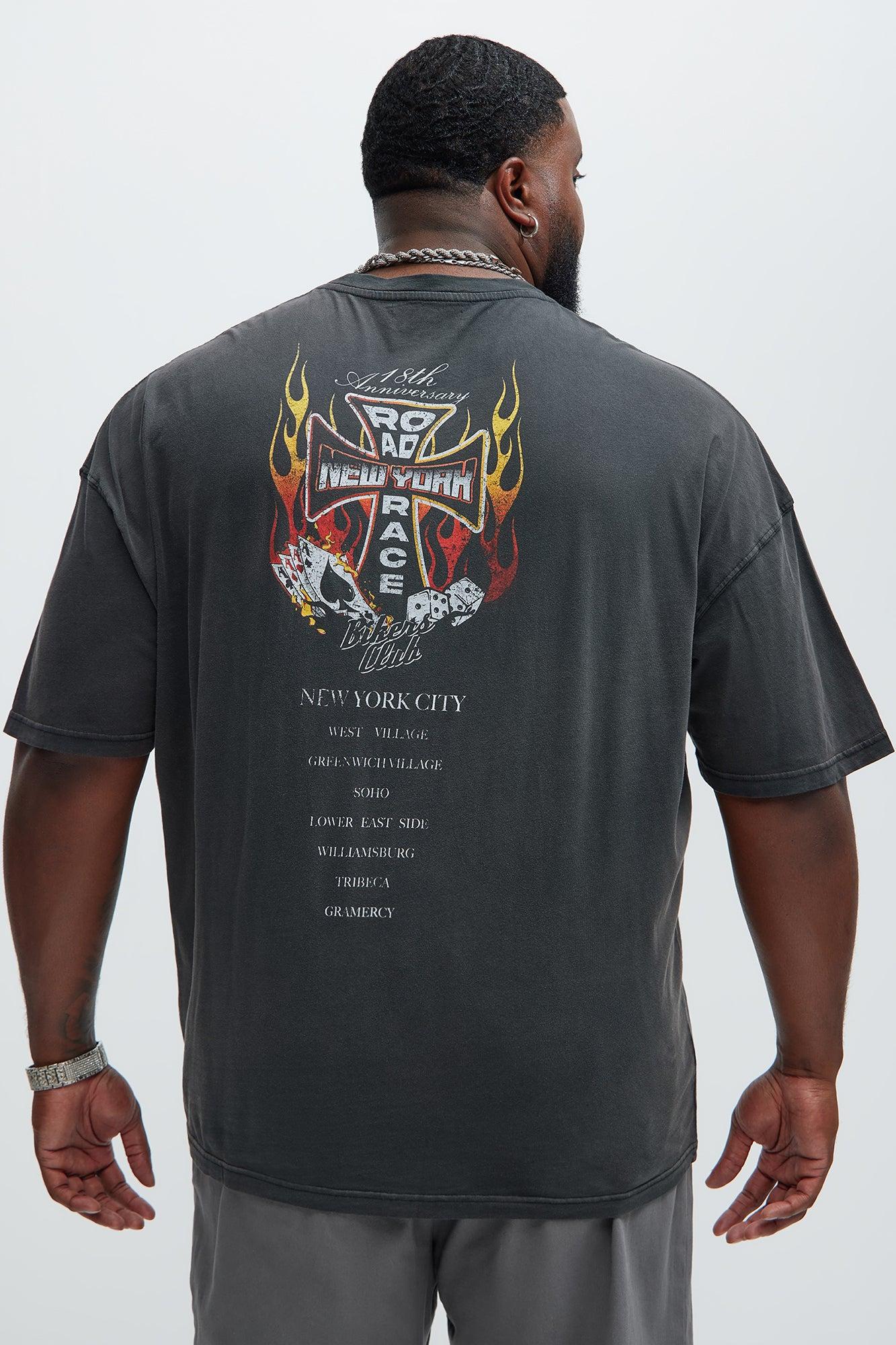 Road Race Oversized Short Sleeve Tee - Black Product Image