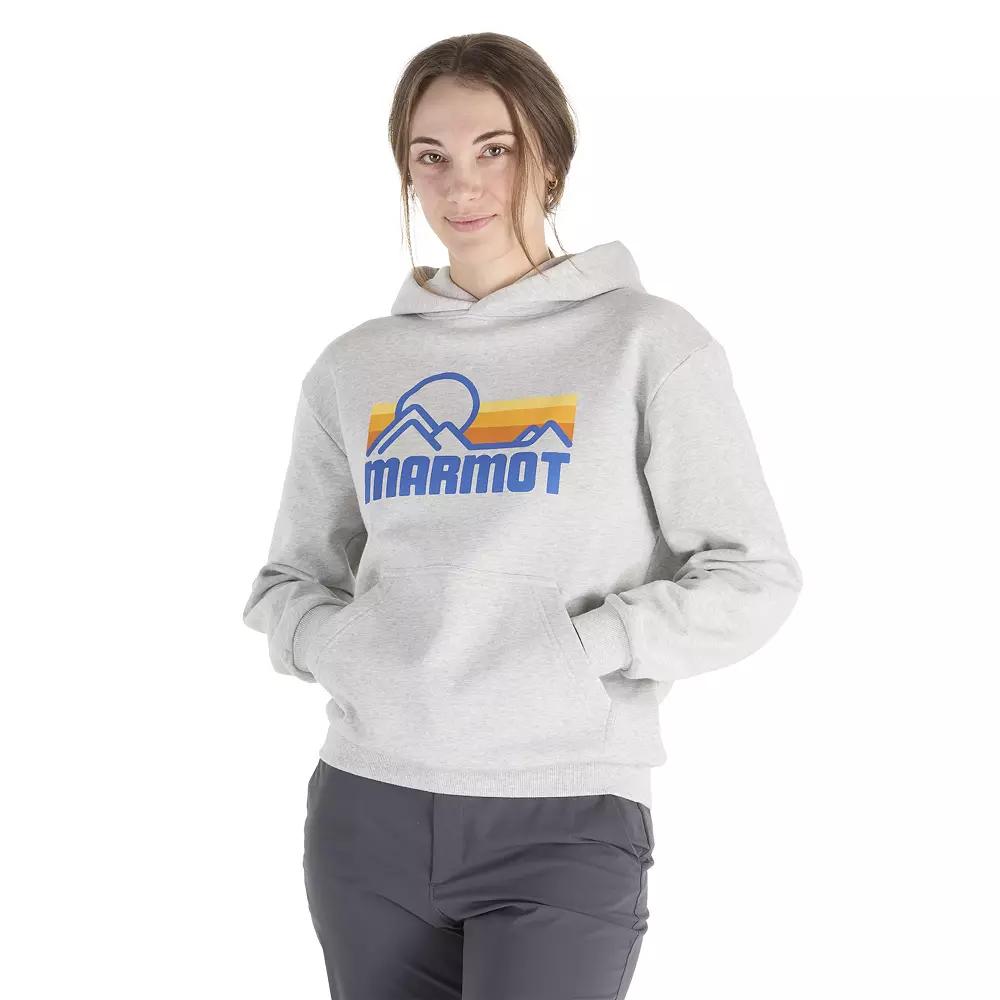 Women's Marmot Coastal Fleece Pullover Hoodie, Size: Small, Grey Product Image