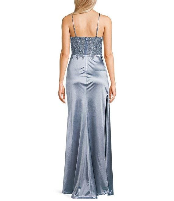 City Vibe Heavy Shiny Knit Scoop Neck Ruched Bodice Dress Product Image