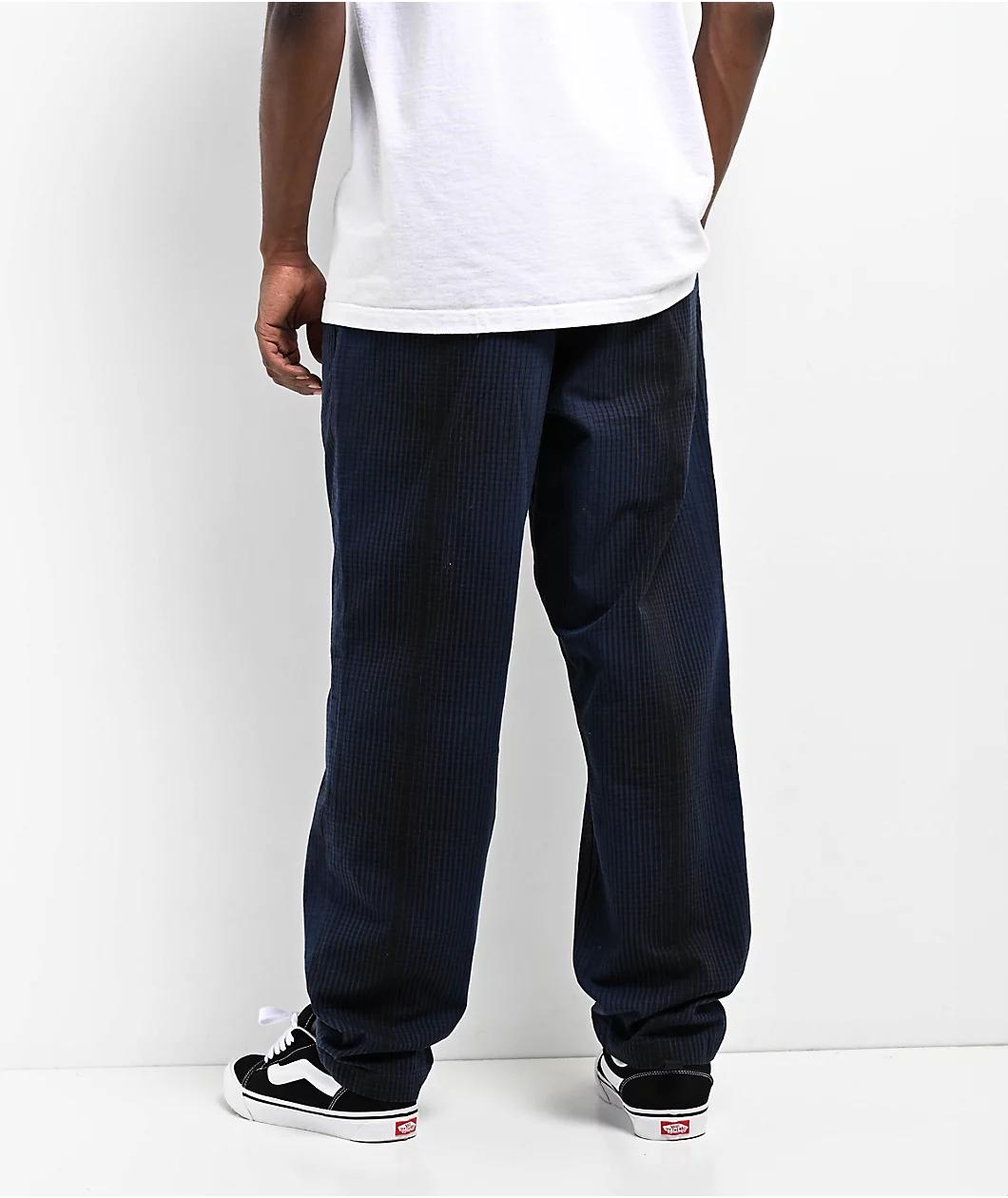 Vans Black & Blue Loose Fit Chino Pants Product Image