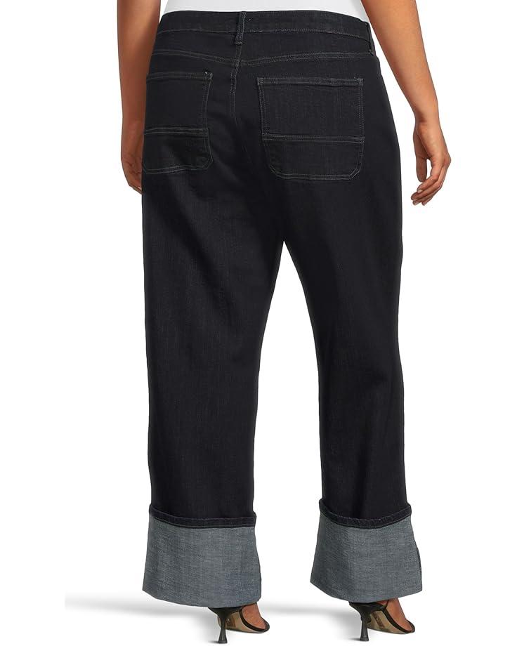 Women's KUT from the Kloth Plus Size Charlotte High Rise Fab Ab Wide Leg-Roll Up Product Image