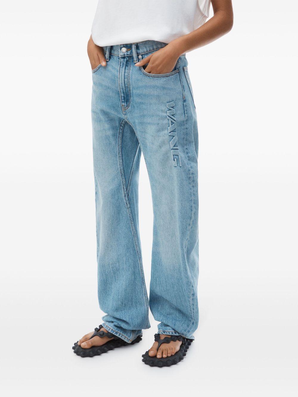 logo-embossed jeans Product Image