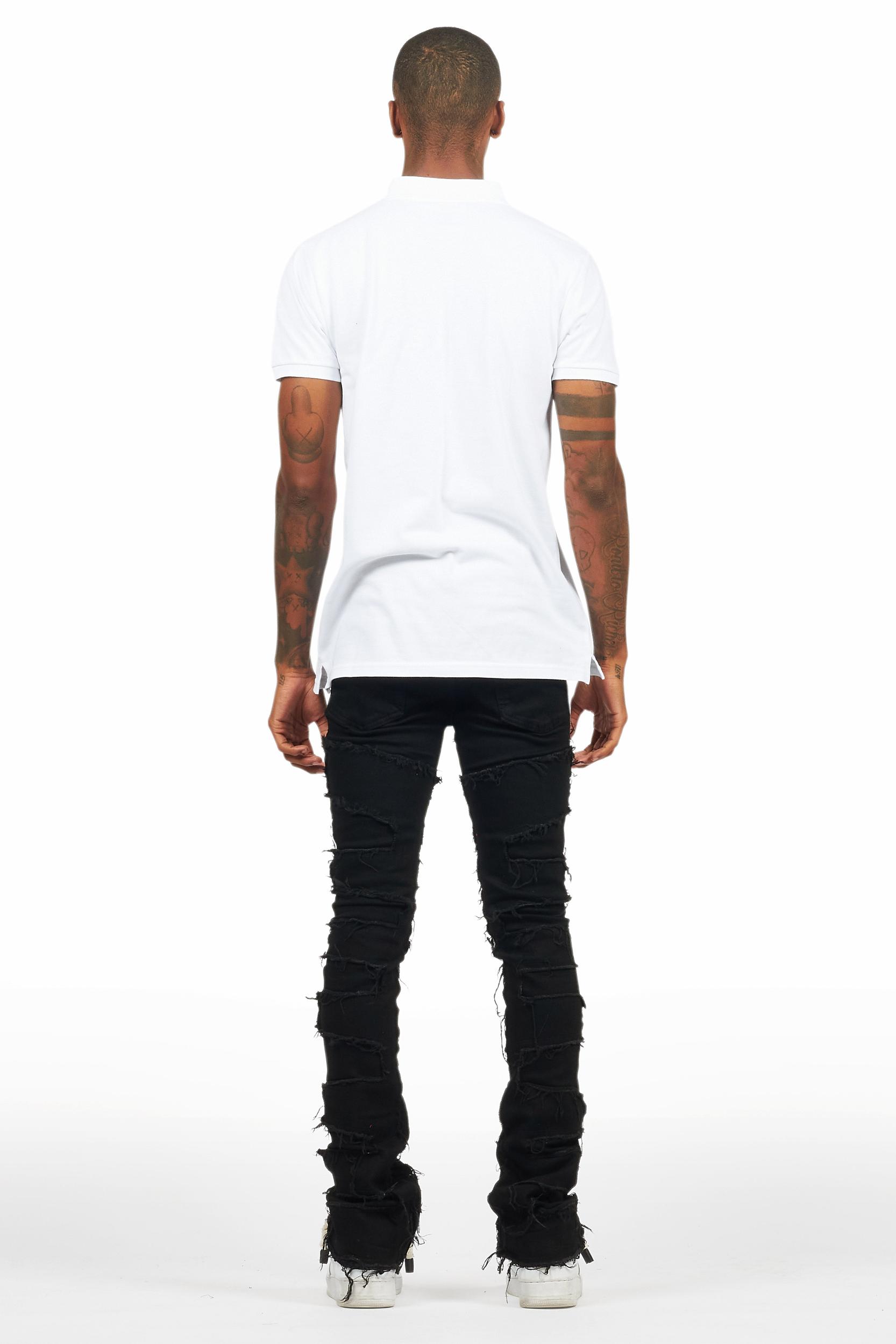 Dallin Black Painter Stacked Flare Jean Male Product Image