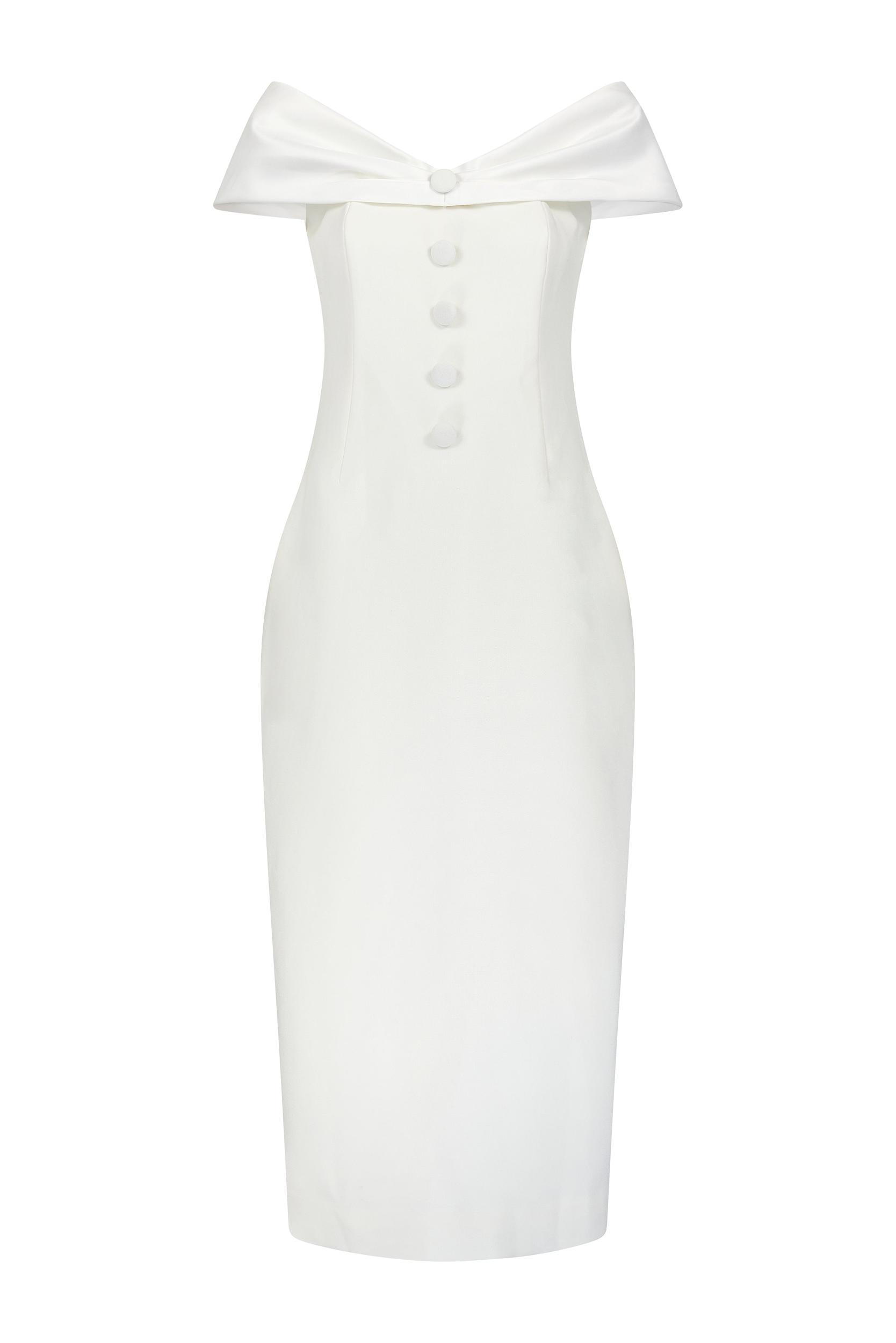 The Ultimate Muse Bow Midi Dress Product Image