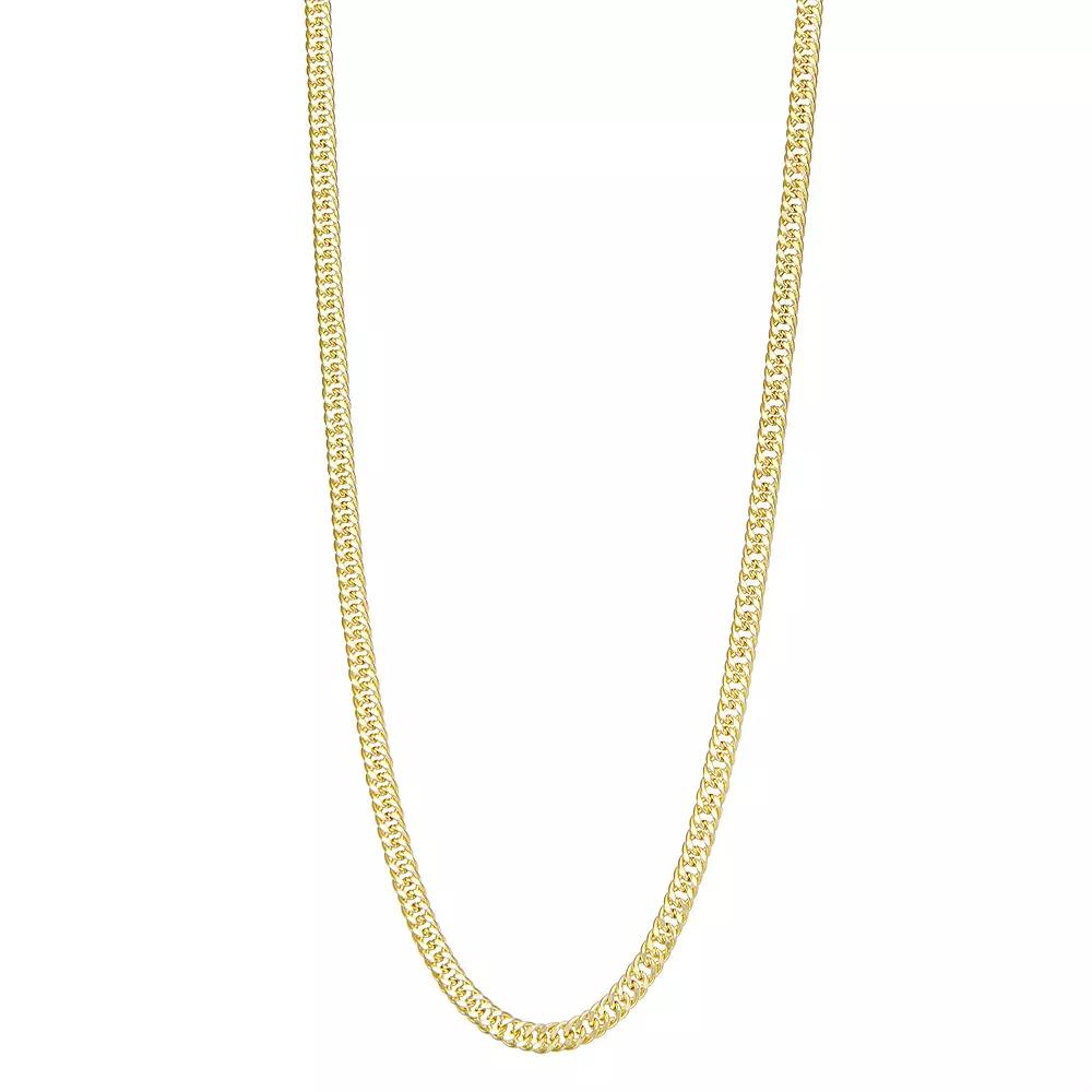 Jordan Blue Mens 14k Gold Miami Cuban Curb Chain Necklace Product Image
