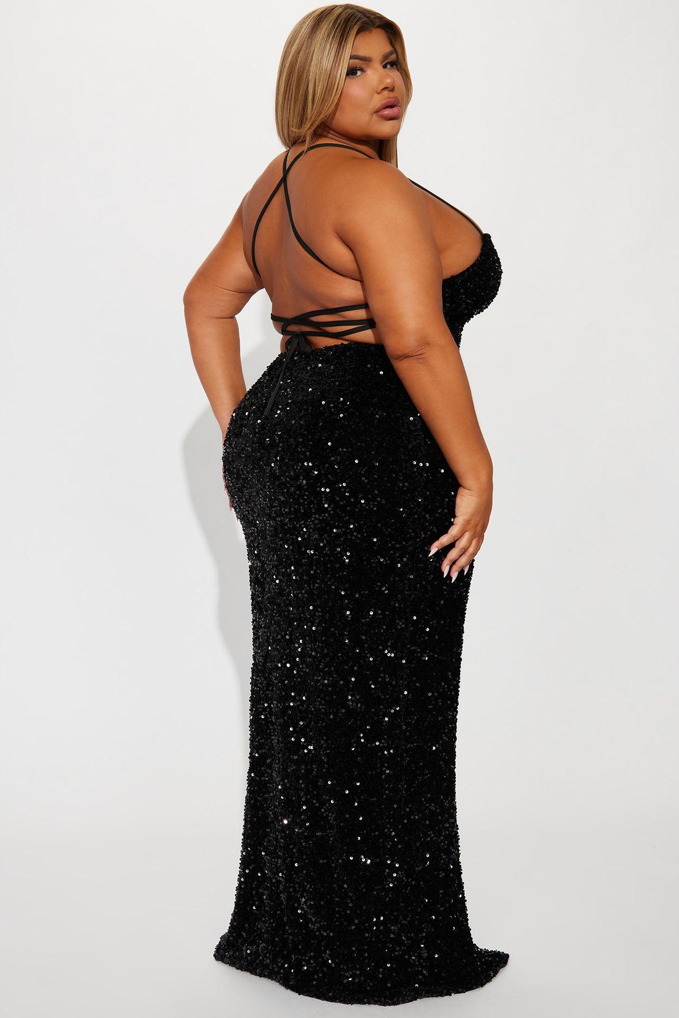 Tokyo Nights Sequin Gown - Black Product Image