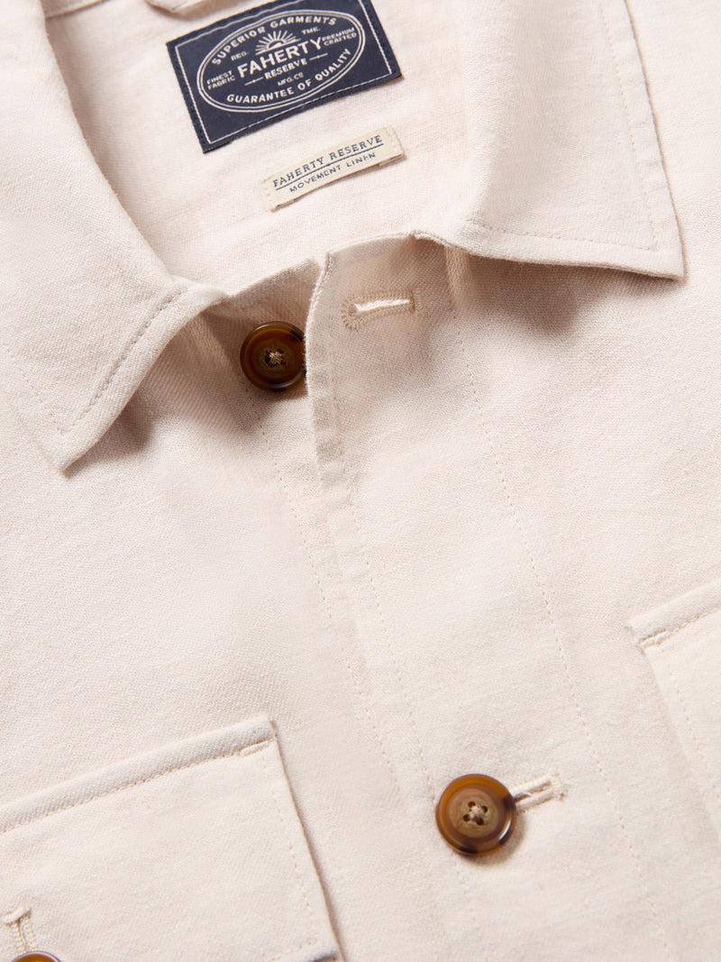 Movement™ Linen Shirt Jacket - Dorset Sand Product Image
